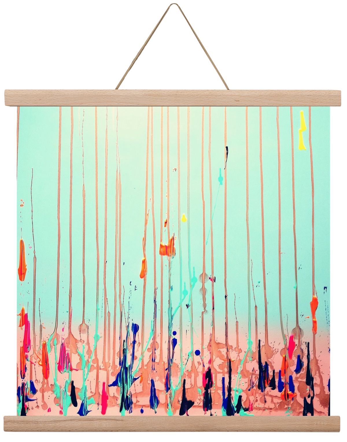 Jó reggelt!, 40x40 cm (40x40 cm), Tölgy akasztó