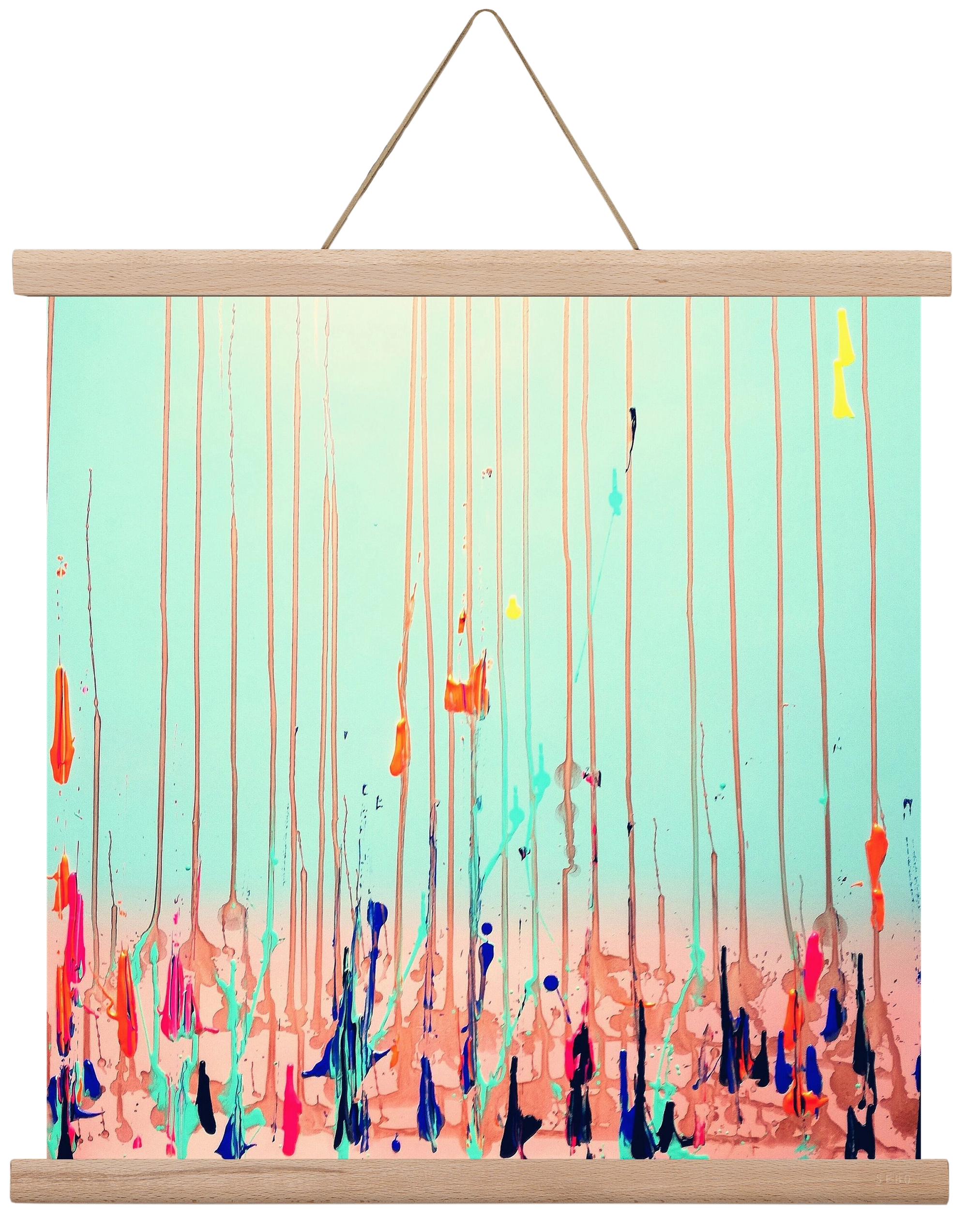 Jó reggelt!, 40x40 cm (40x40 cm), Tölgy akasztó