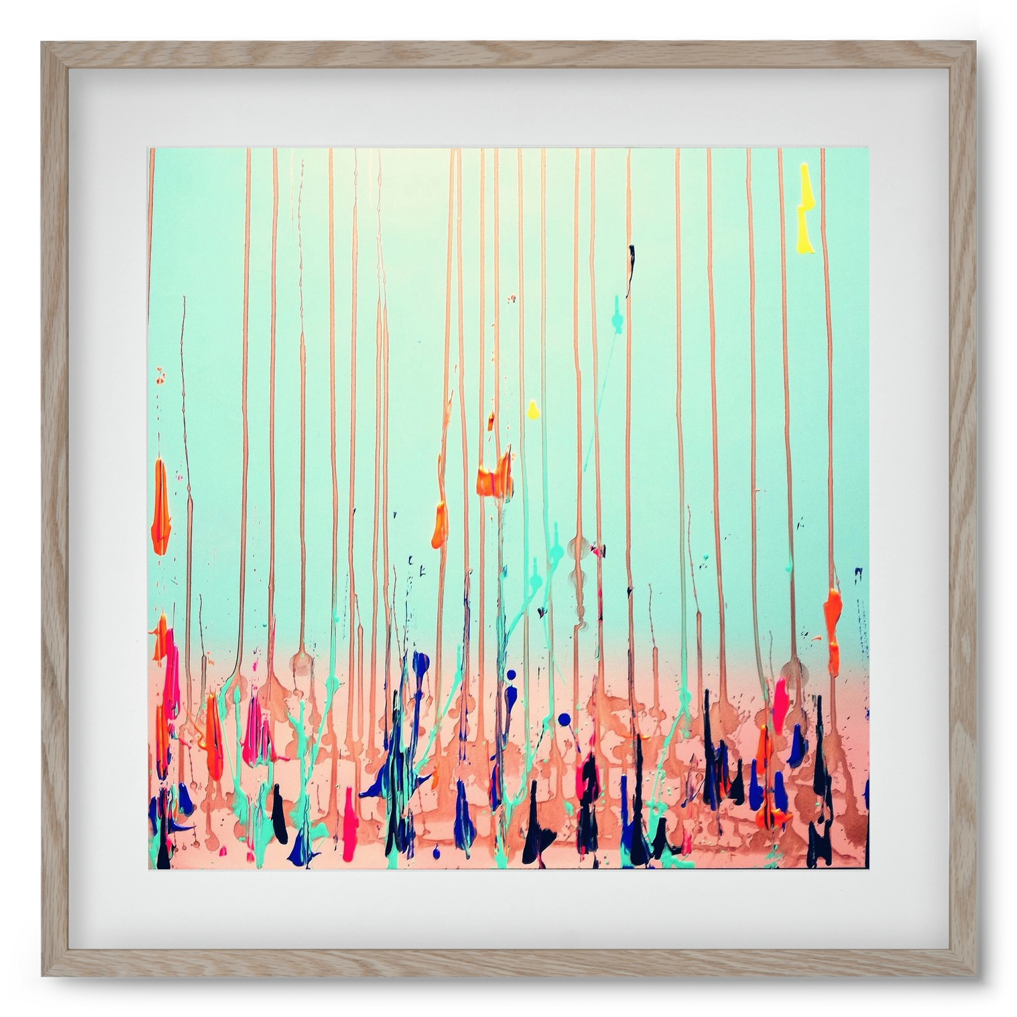 Jó reggelt!, 50x50 cm (40x40 cm), Tölgy keret, paszpartuval