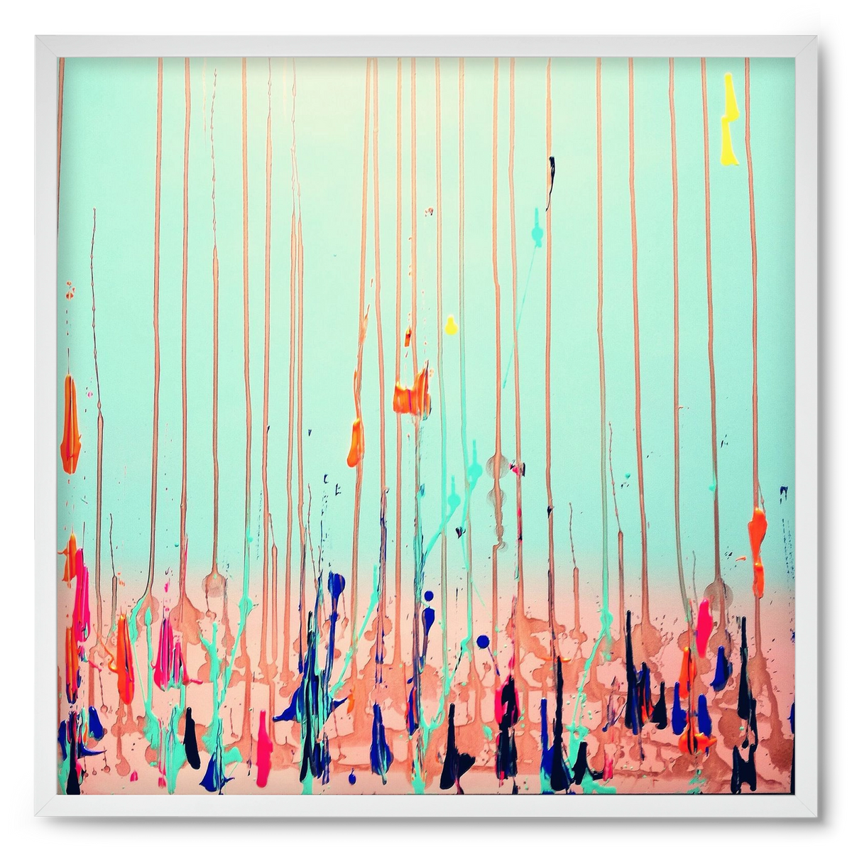 Jó reggelt!, 50x50 cm (50x50 cm), Fehér keret