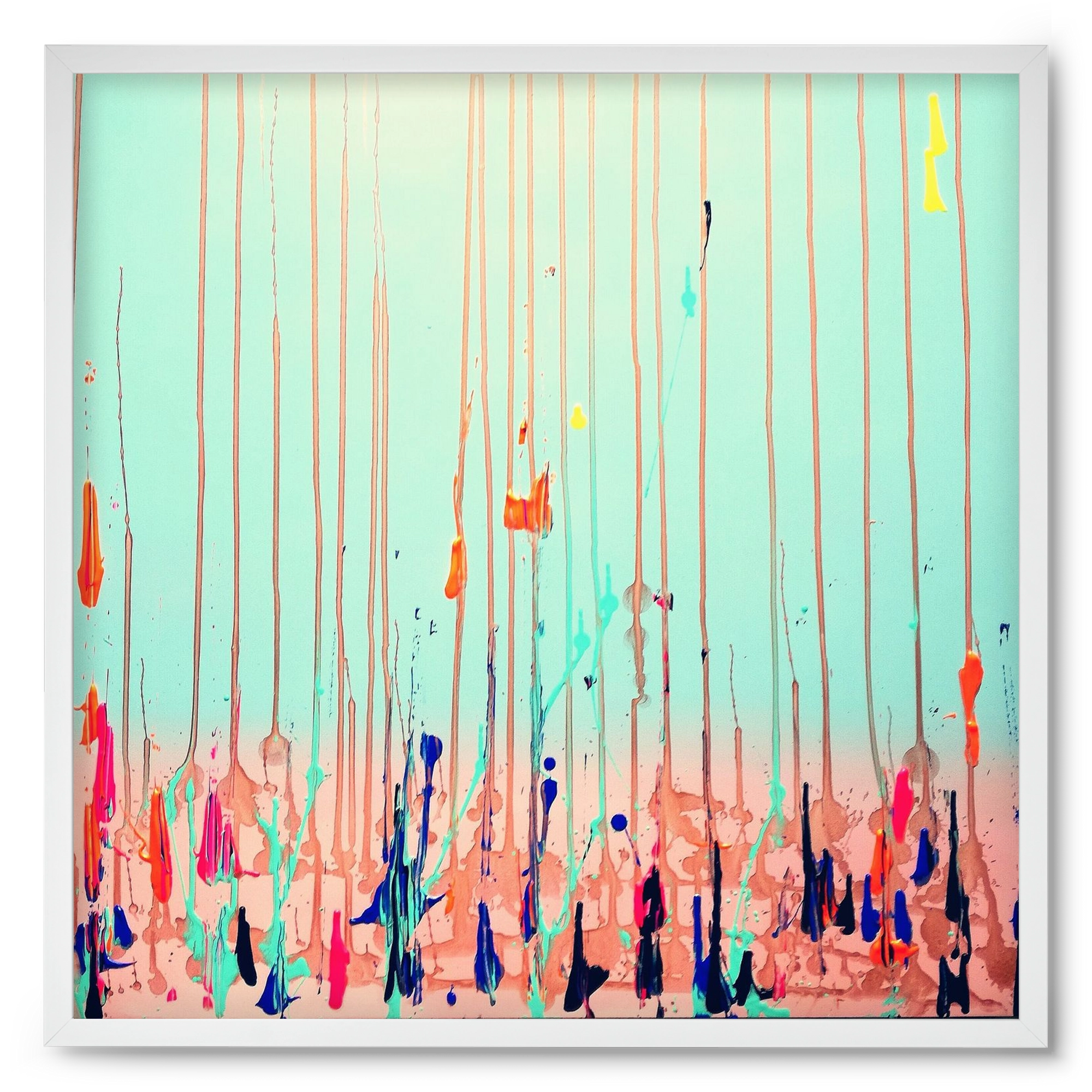 Jó reggelt!, 50x50 cm (50x50 cm), Fehér keret