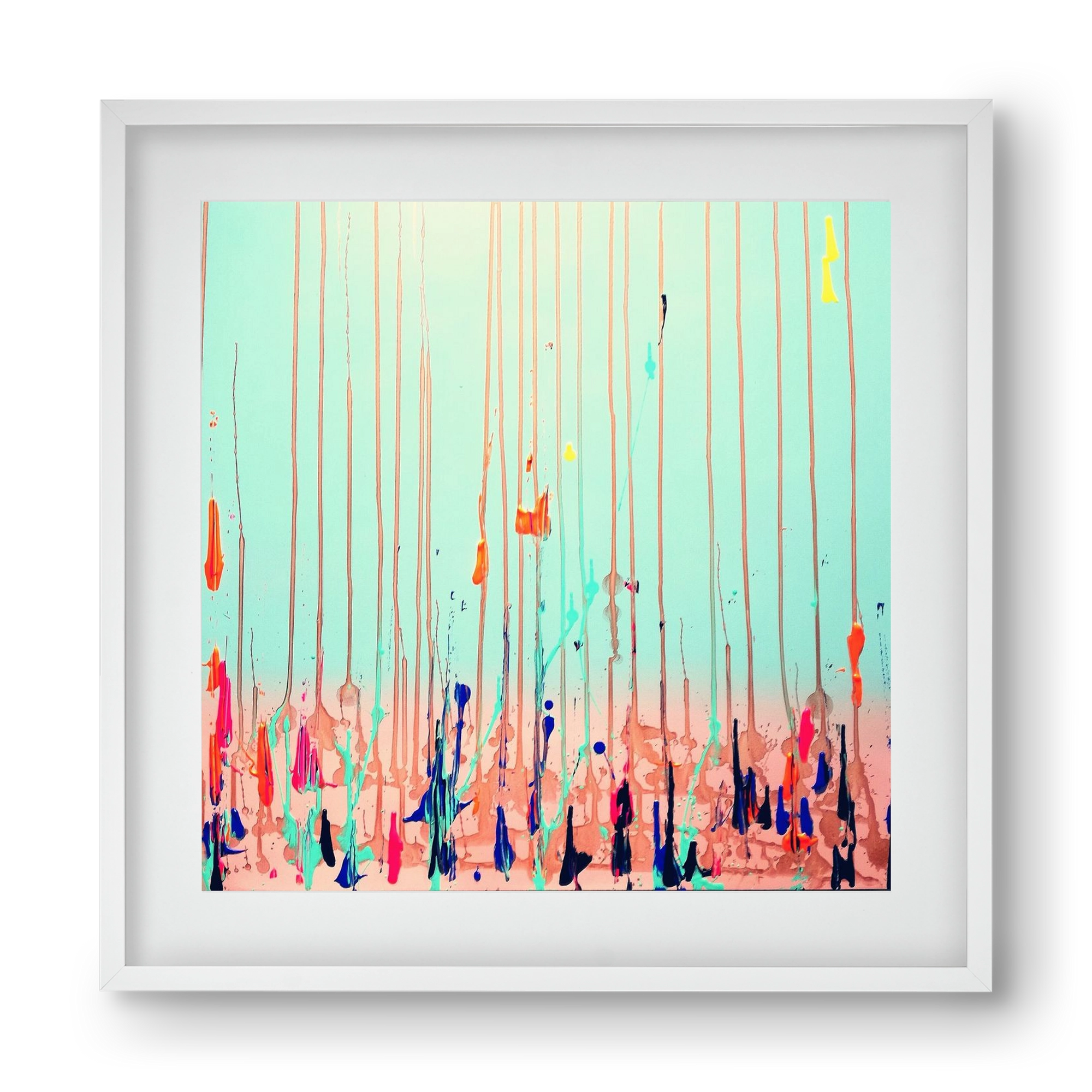 Jó reggelt!, 40x40 cm (30x30 cm), Fehér keret, paszpartuval