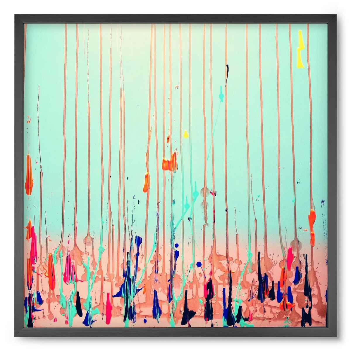 Jó reggelt!, 50x50 cm (50x50 cm), Fekete keret