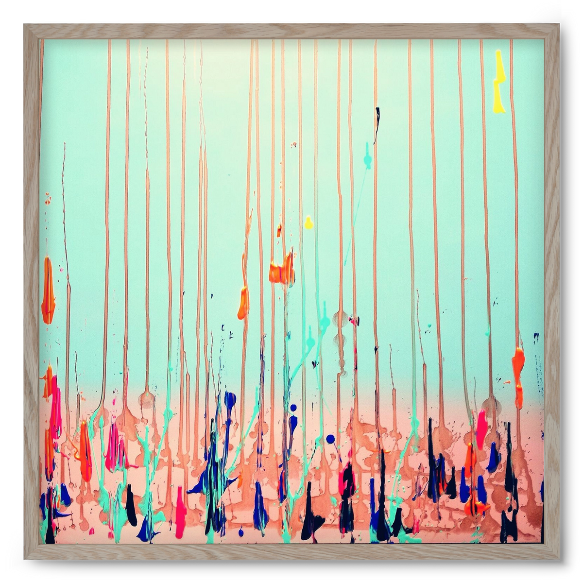 Jó reggelt!, 50x50 cm (50x50 cm), Tölgy keret