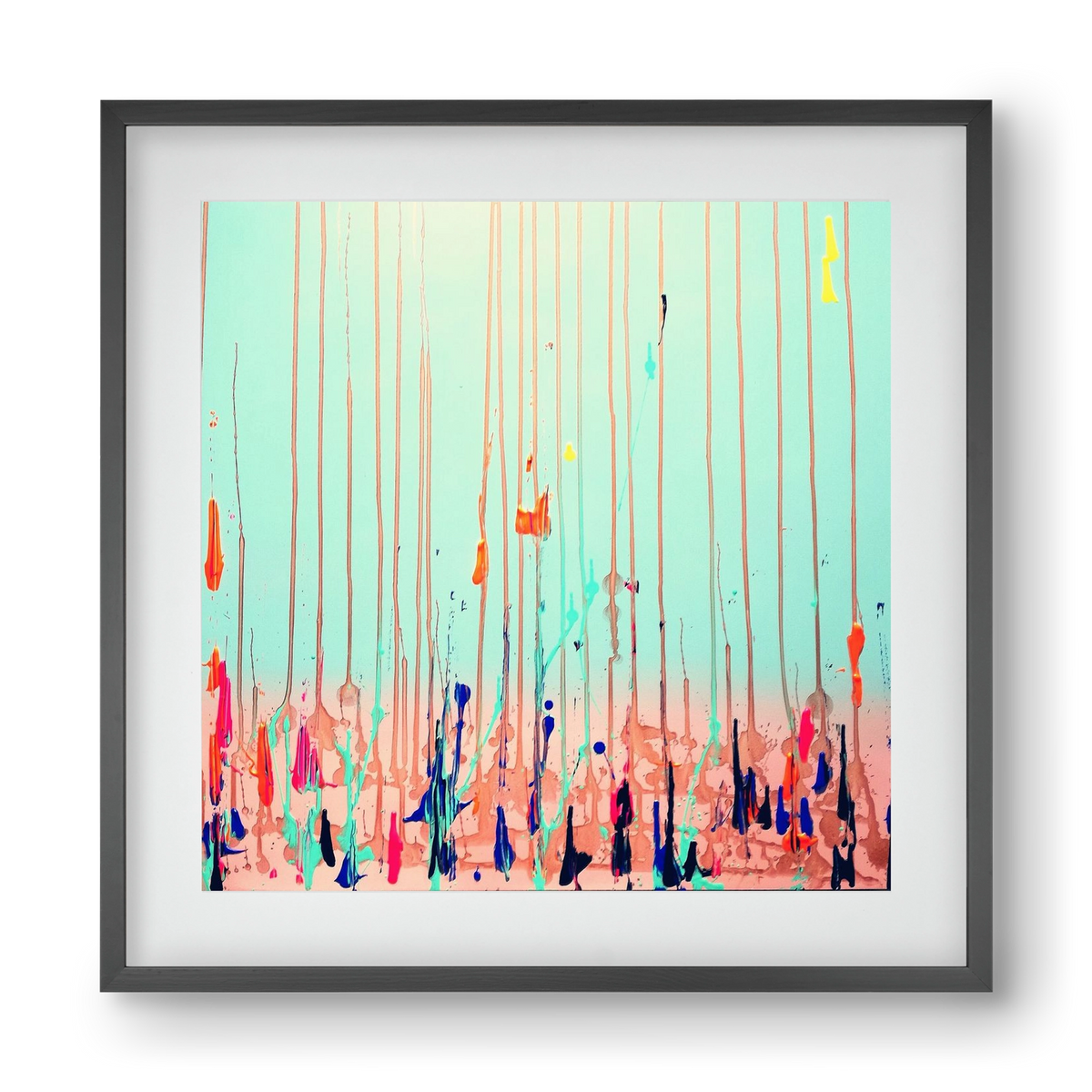 Jó reggelt!, 40x40 cm (30x30 cm), Fekete keret, paszpartuval