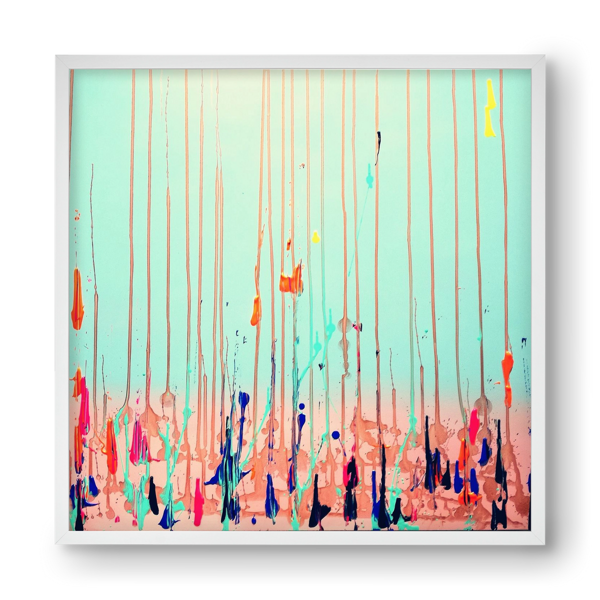 Jó reggelt!, 40x40 cm (40x40 cm), Fehér keret