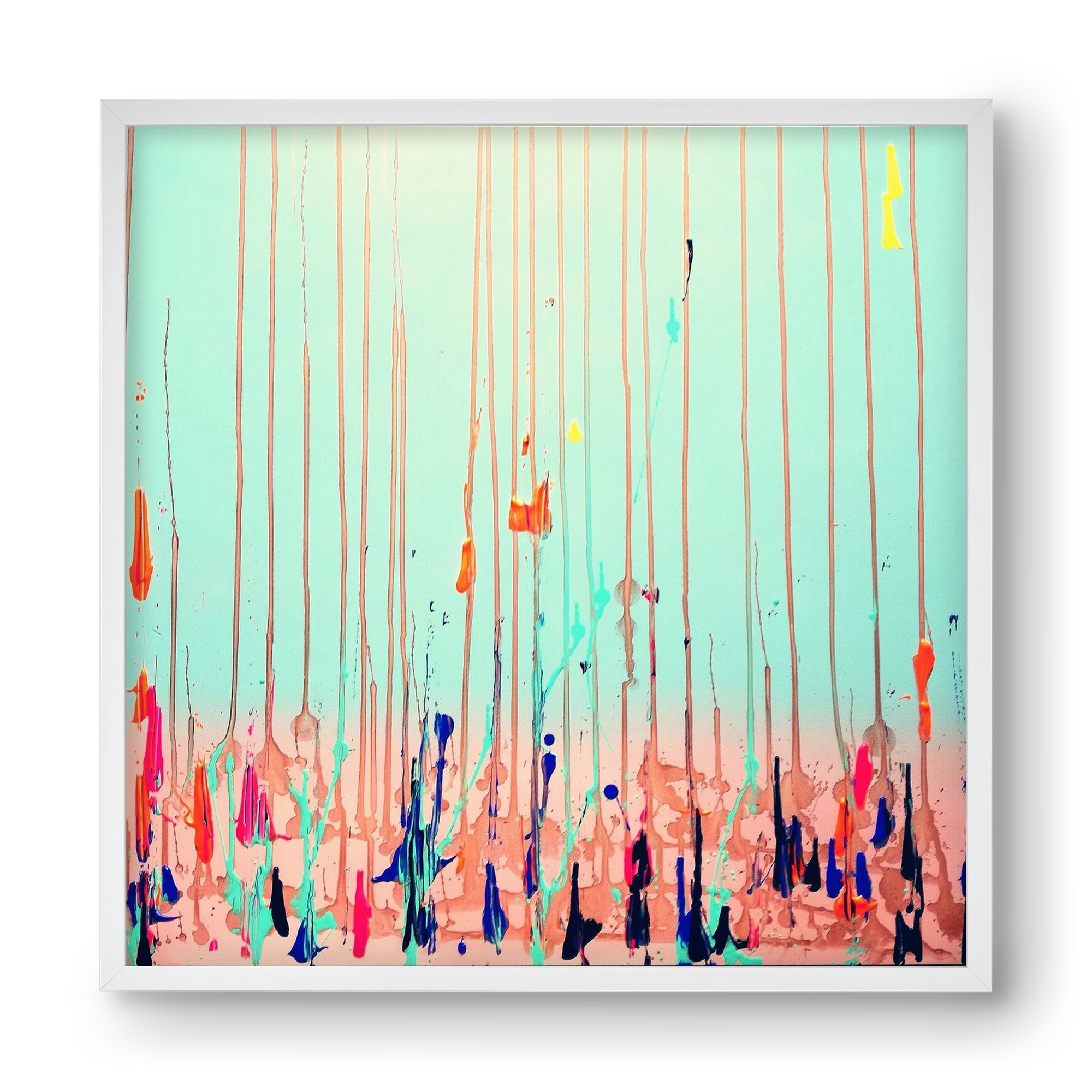 Jó reggelt!, 40x40 cm (40x40 cm), Fehér keret