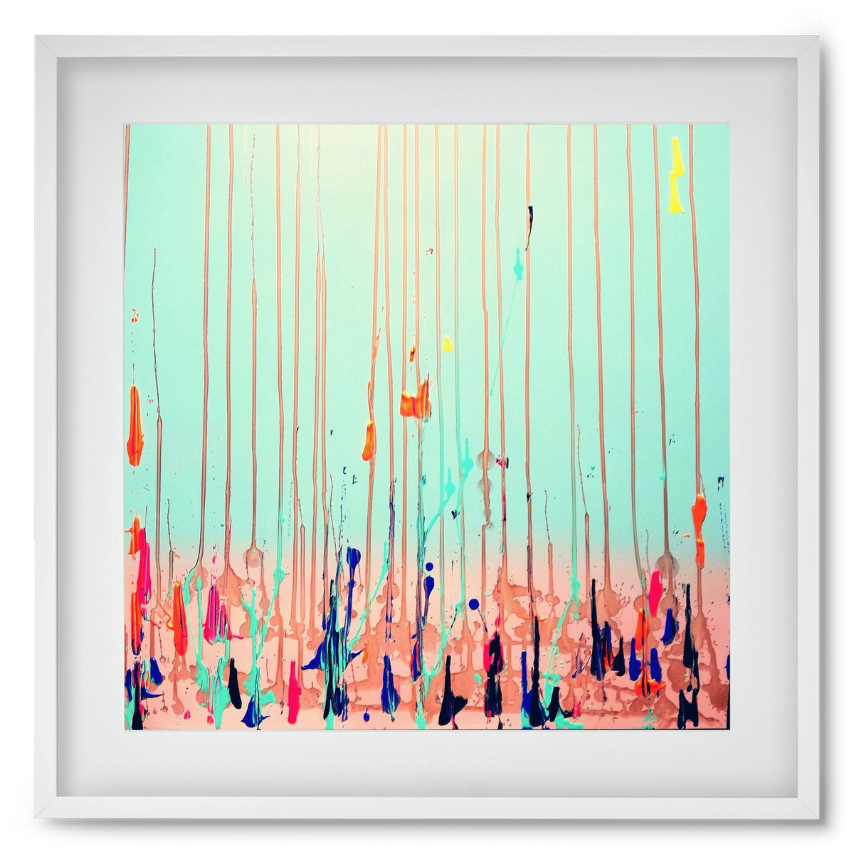 Jó reggelt!, 50x50 cm (40x40 cm), Fehér keret, paszpartuval