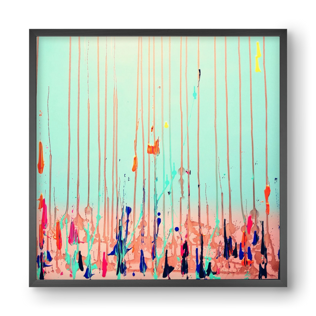 Jó reggelt!, 40x40 cm (40x40 cm), Fekete keret