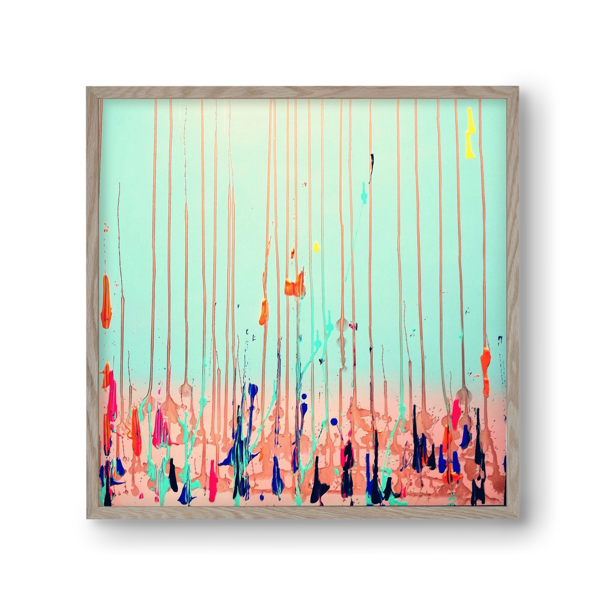 Jó reggelt!, 30x30 cm (30x30 cm), Tölgy keret