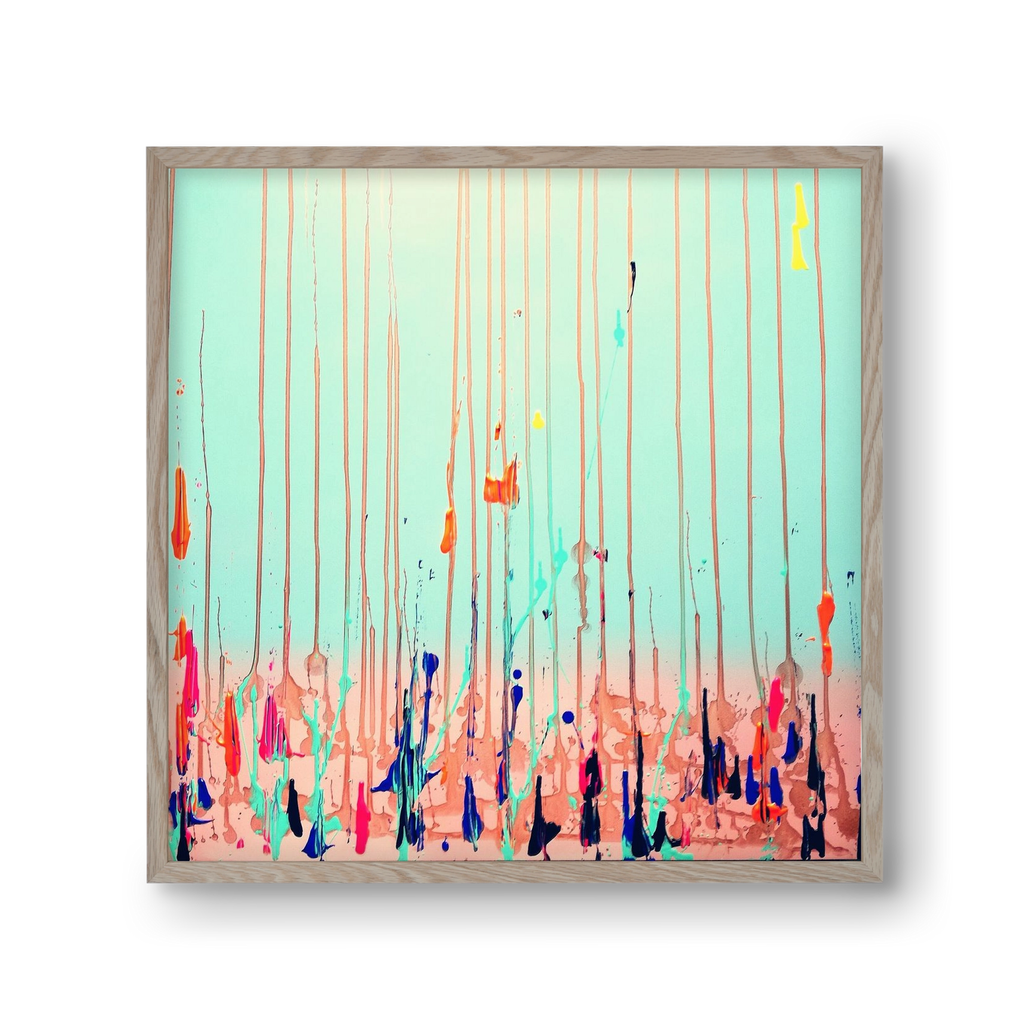 Jó reggelt!, 30x30 cm (30x30 cm), Tölgy keret