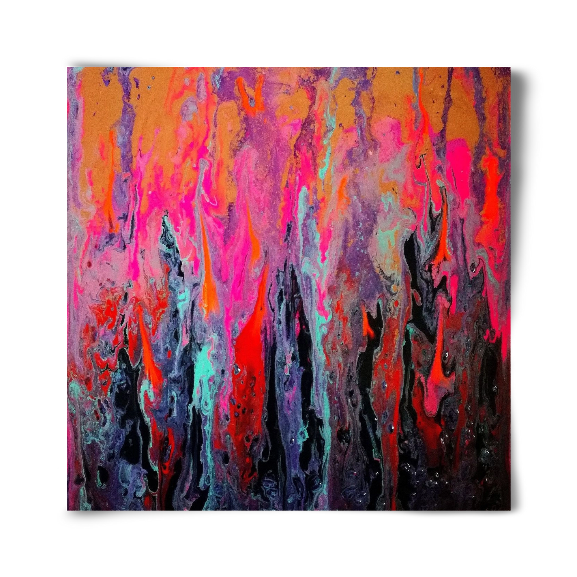 Lava of faith, 40x40 cm, Keret nélkül