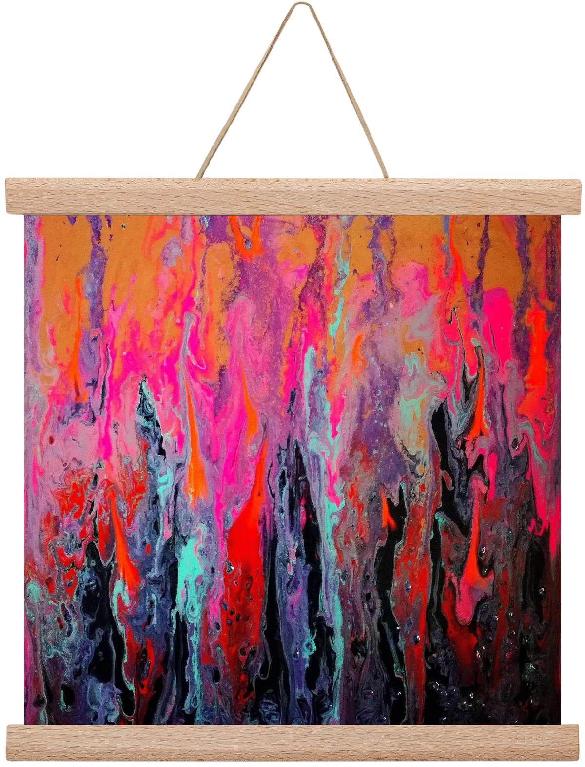 Lava of faith, 30x30 cm (30x30 cm), Tölgy akasztó