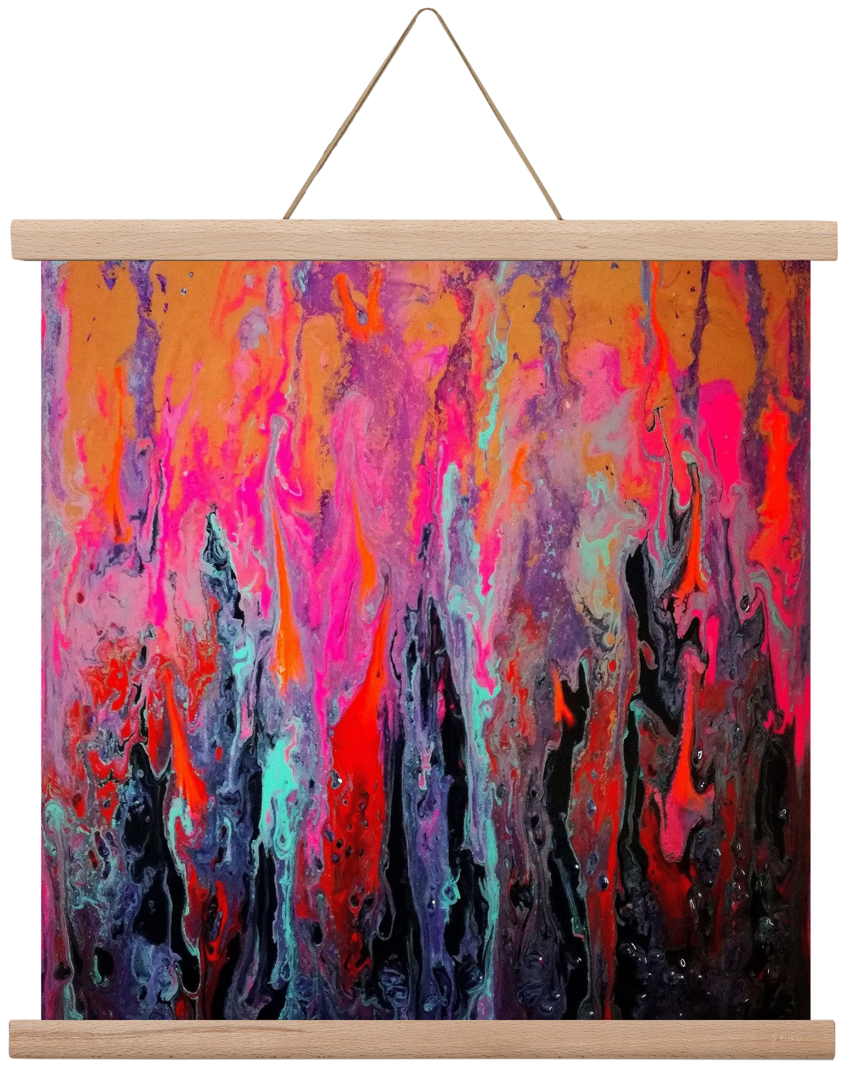 Lava of faith, 40x40 cm (40x40 cm), Tölgy akasztó