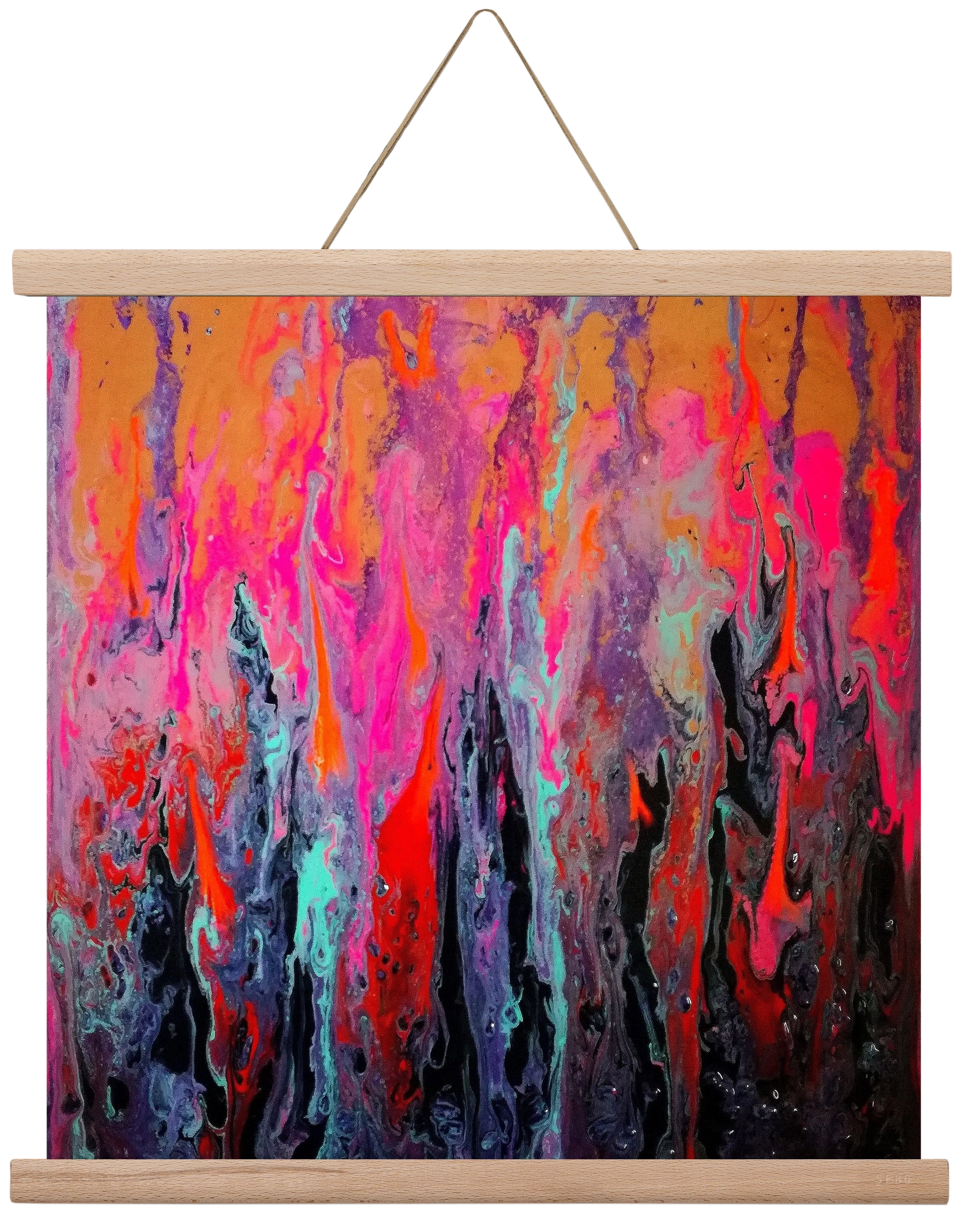 Lava of faith, 40x40 cm (40x40 cm), Tölgy akasztó