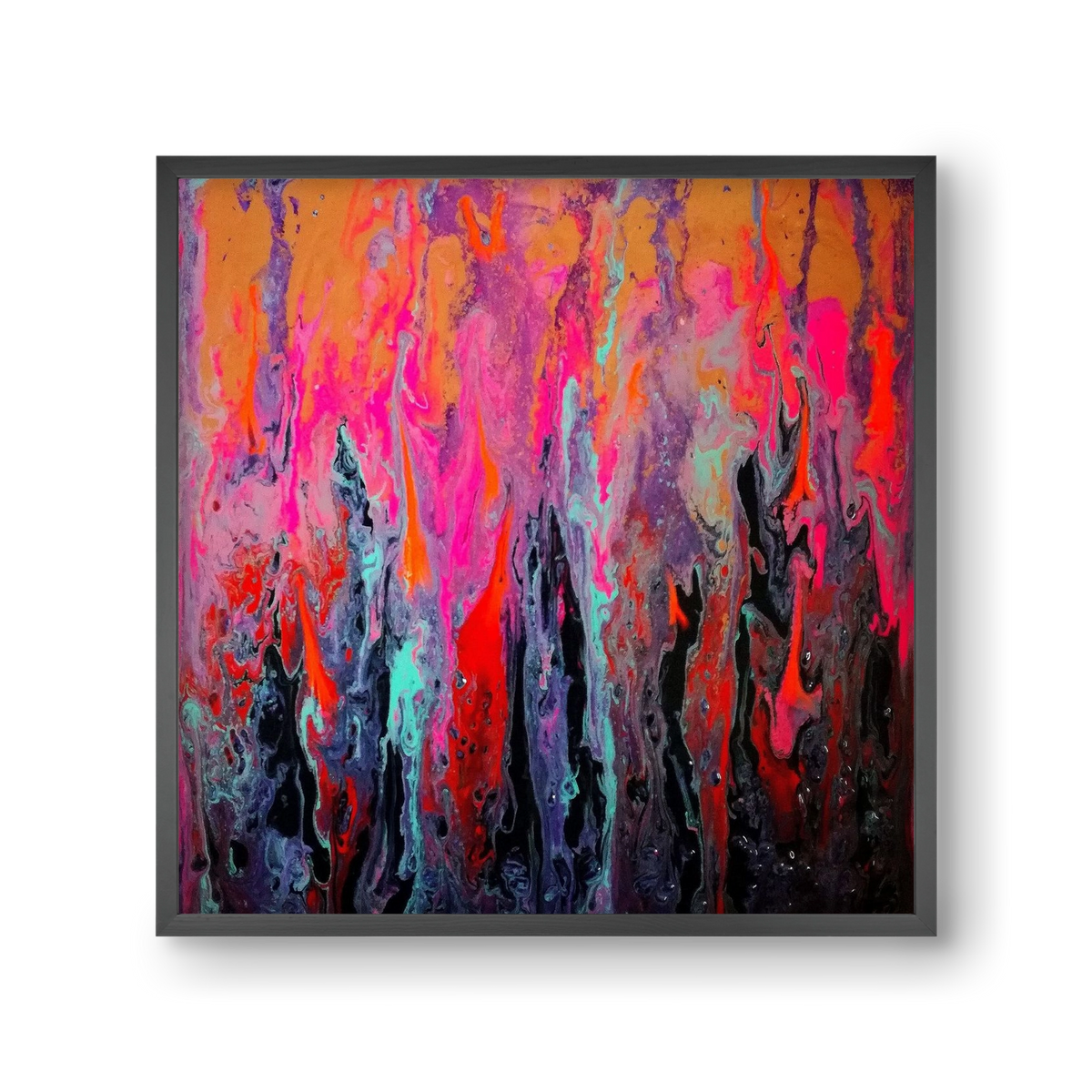 Lava of faith, 30x30 cm (30x30 cm), Fekete keret