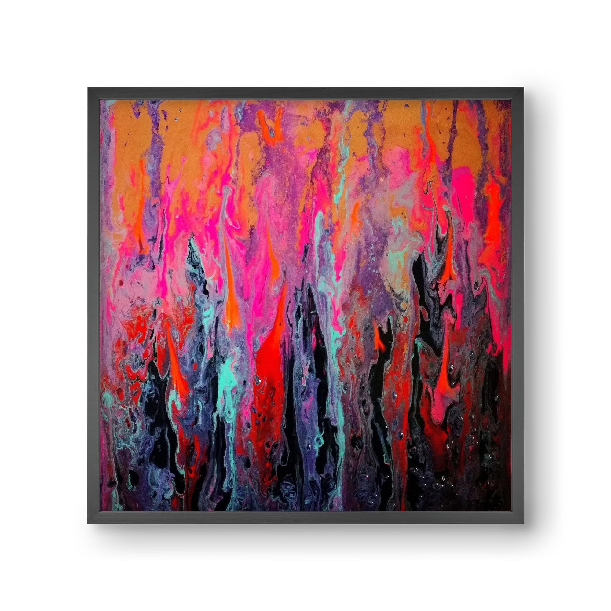 Lava of faith, 30x30 cm (30x30 cm), Fekete keret