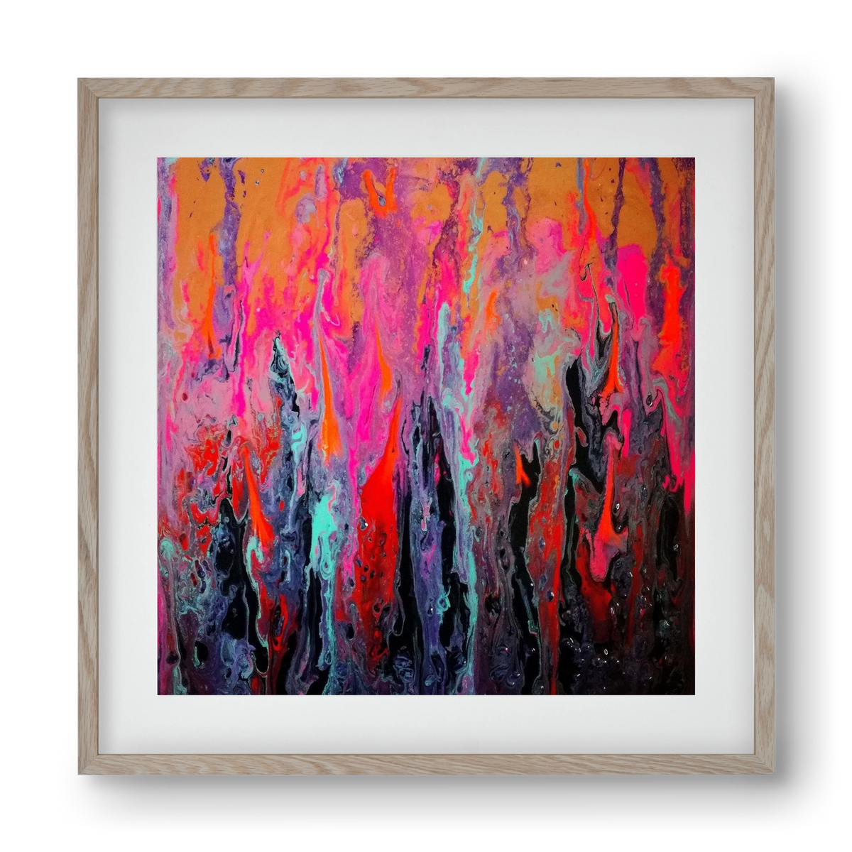 Lava of faith, 40x40 cm (30x30 cm), Tölgy keret, paszpartuval