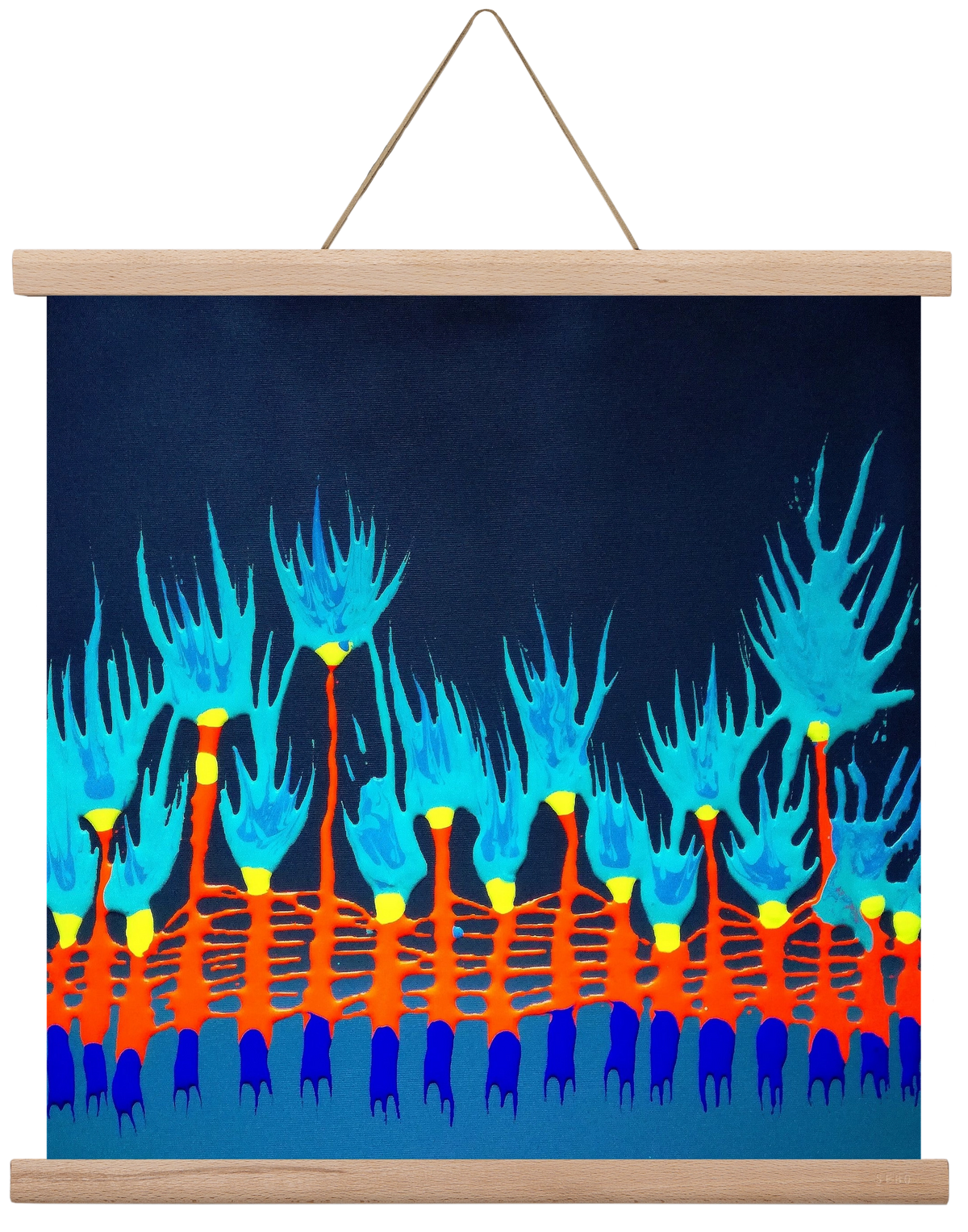 Nyitottnak lenni, 40x40 cm (40x40 cm), Tölgy akasztó