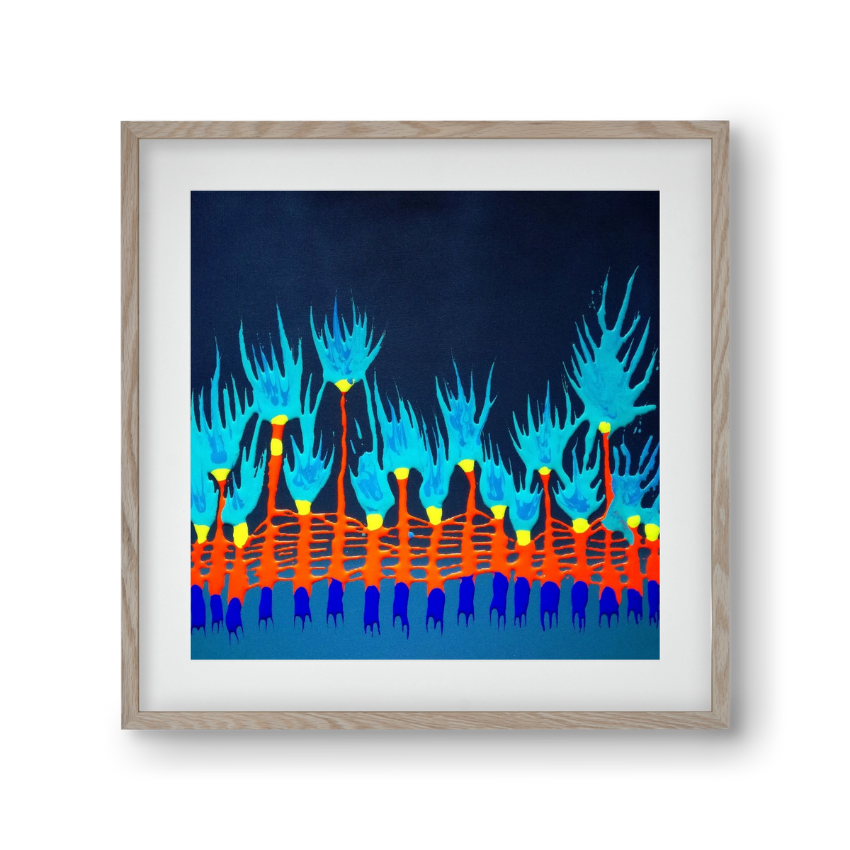 Nyitottnak lenni, 30x30 cm (20x20 cm), Tölgy keret, paszpartuval