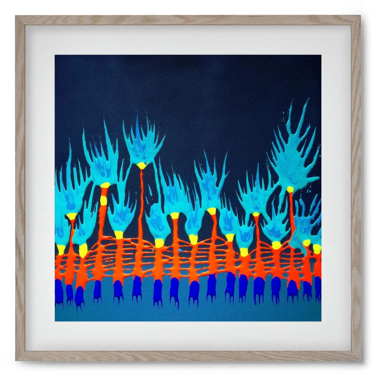 Nyitottnak lenni, 50x50 cm (40x40 cm), Tölgy keret, paszpartuval