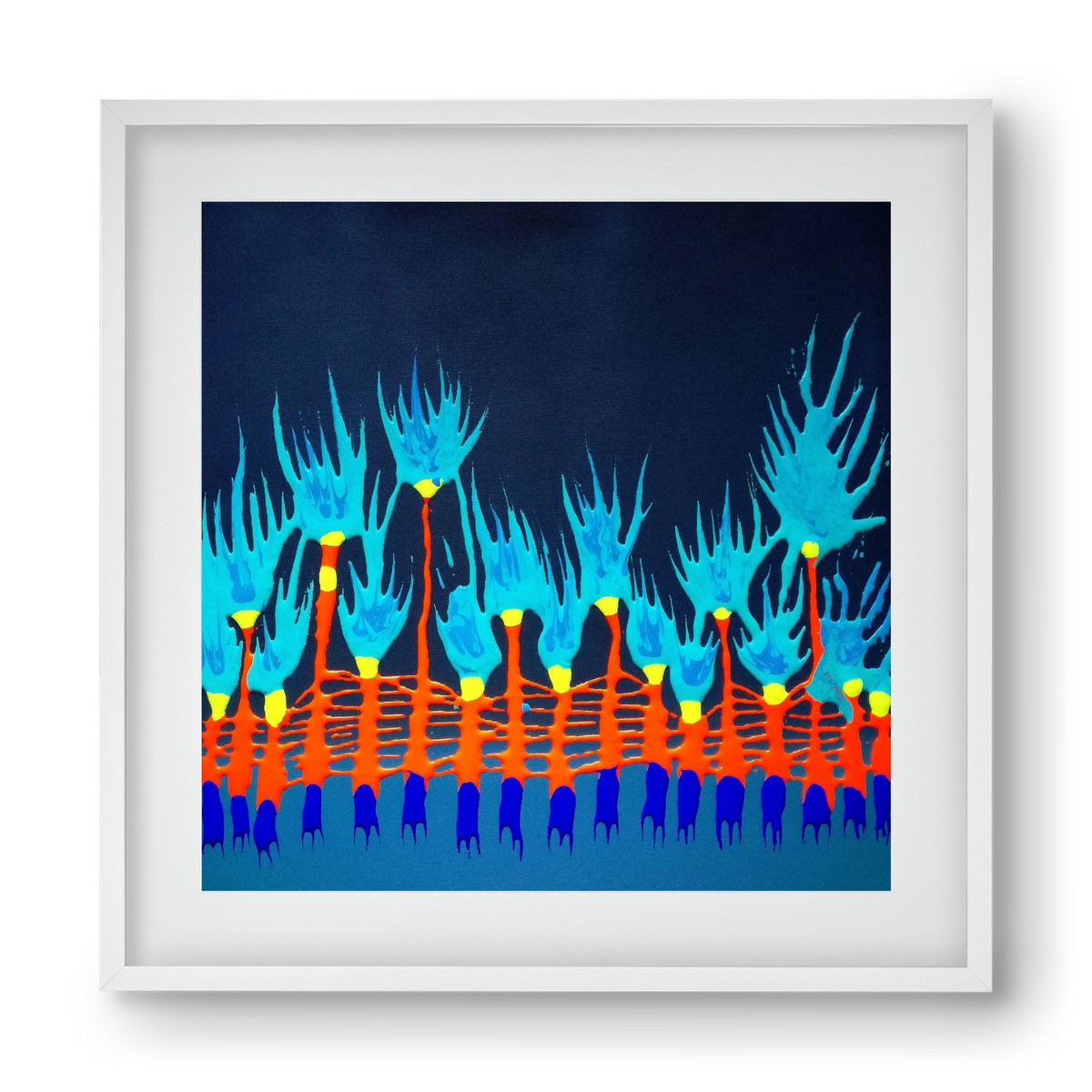 Nyitottnak lenni, 40x40 cm (30x30 cm), Fehér keret, paszpartuval