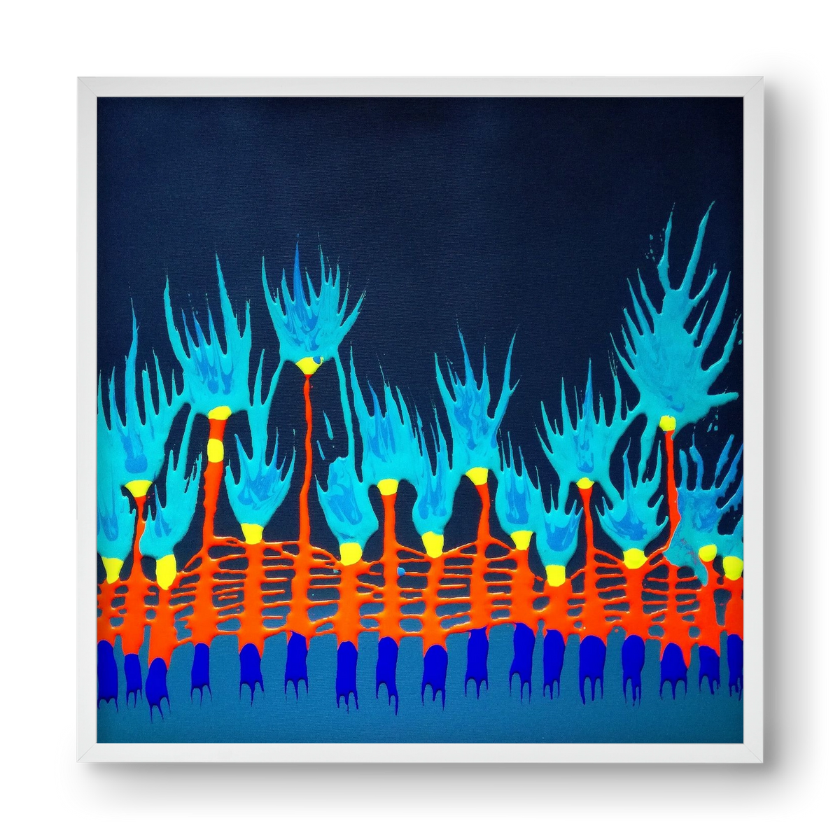 Nyitottnak lenni, 40x40 cm (40x40 cm), Fehér keret