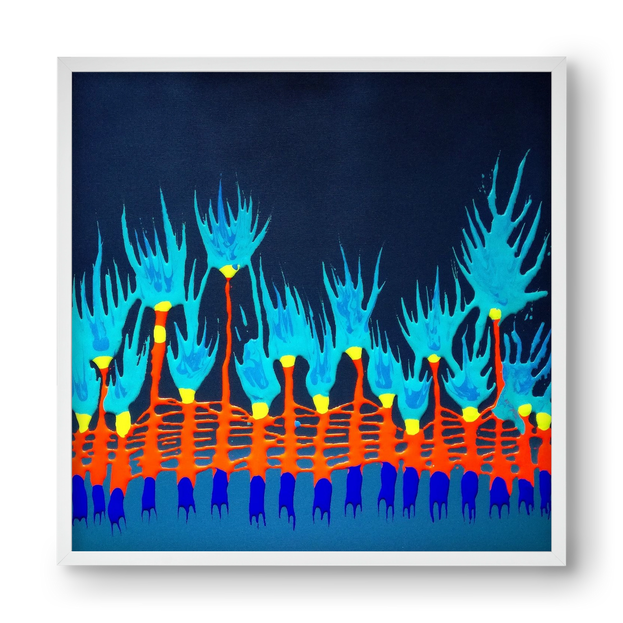 Nyitottnak lenni, 40x40 cm (40x40 cm), Fehér keret