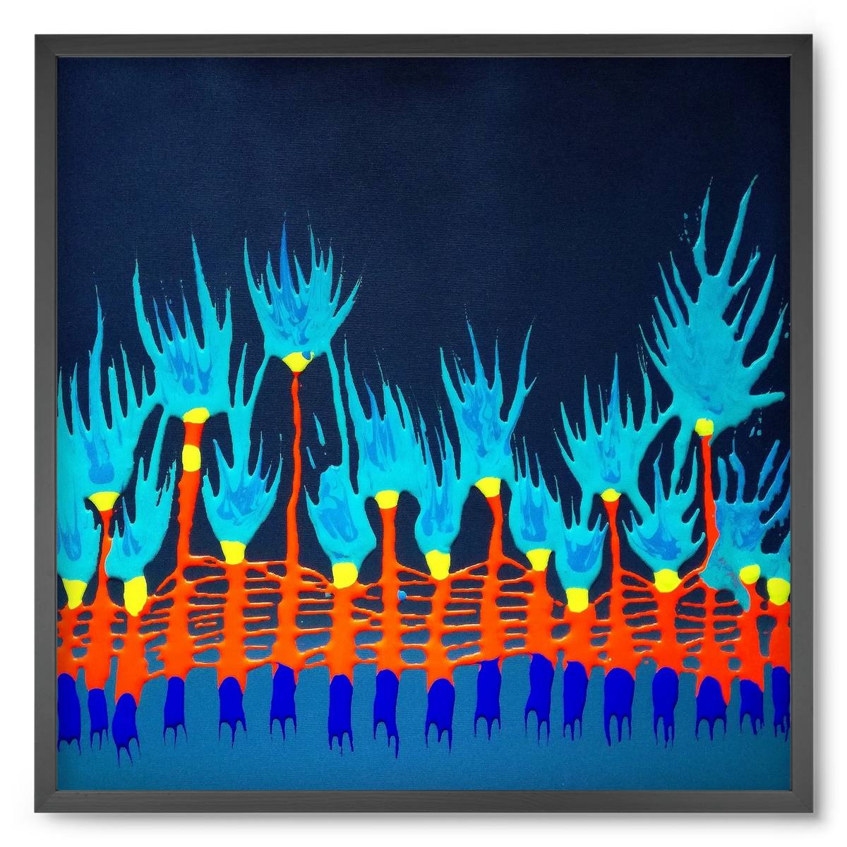 Nyitottnak lenni, 50x50 cm (50x50 cm), Fekete keret