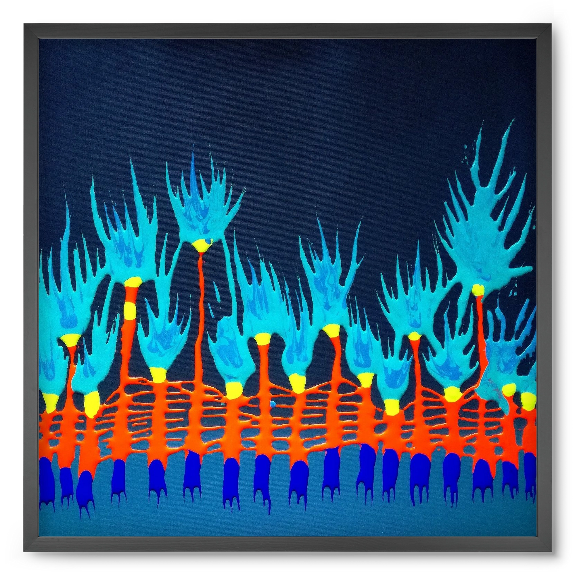 Nyitottnak lenni, 50x50 cm (50x50 cm), Fekete keret