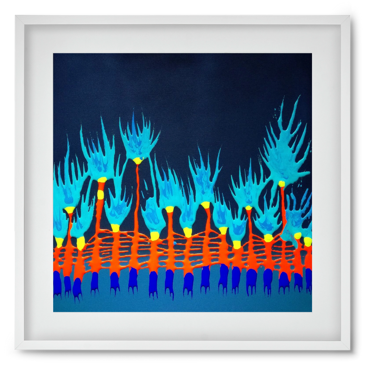 Nyitottnak lenni, 50x50 cm (40x40 cm), Fehér keret, paszpartuval