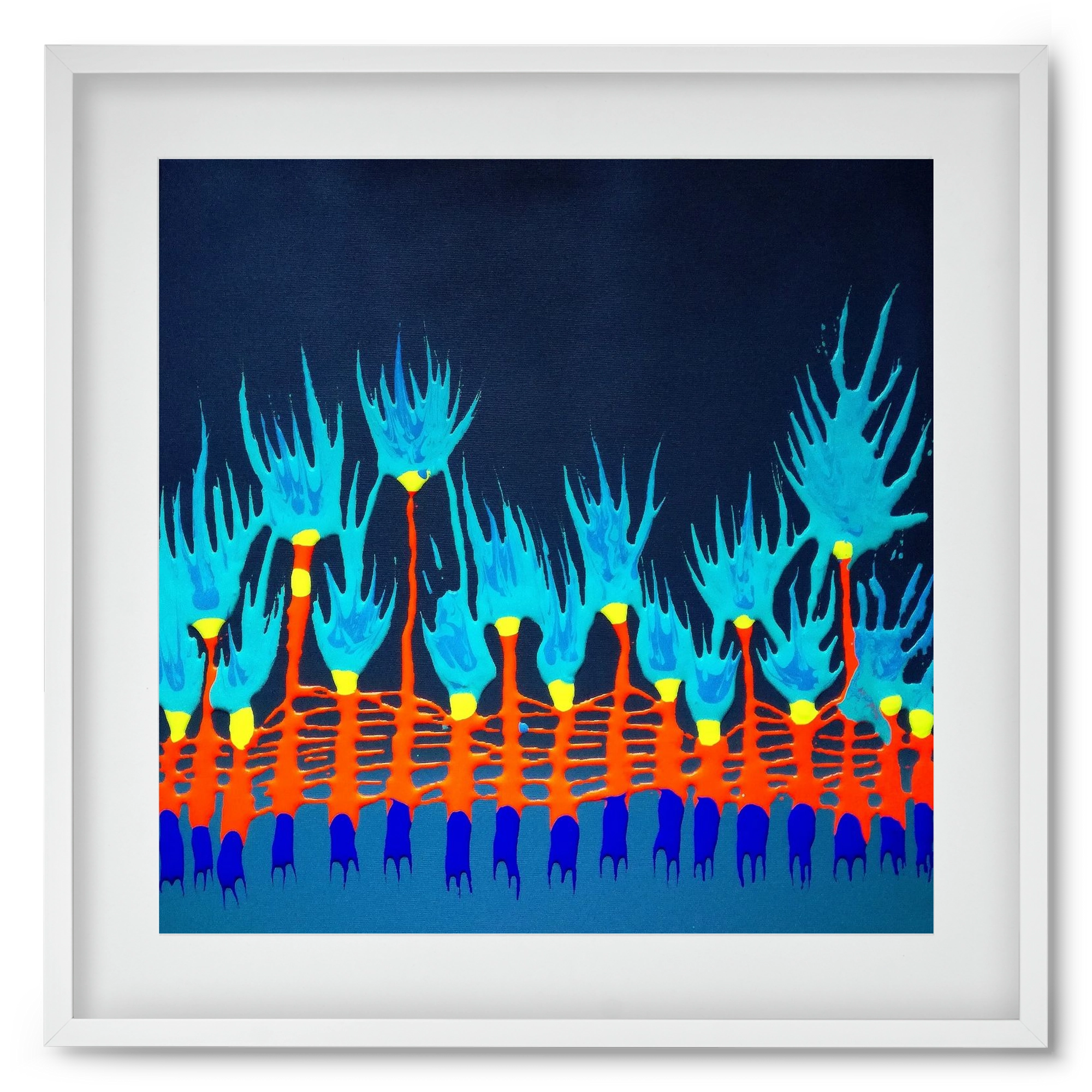 Nyitottnak lenni, 50x50 cm (40x40 cm), Fehér keret, paszpartuval