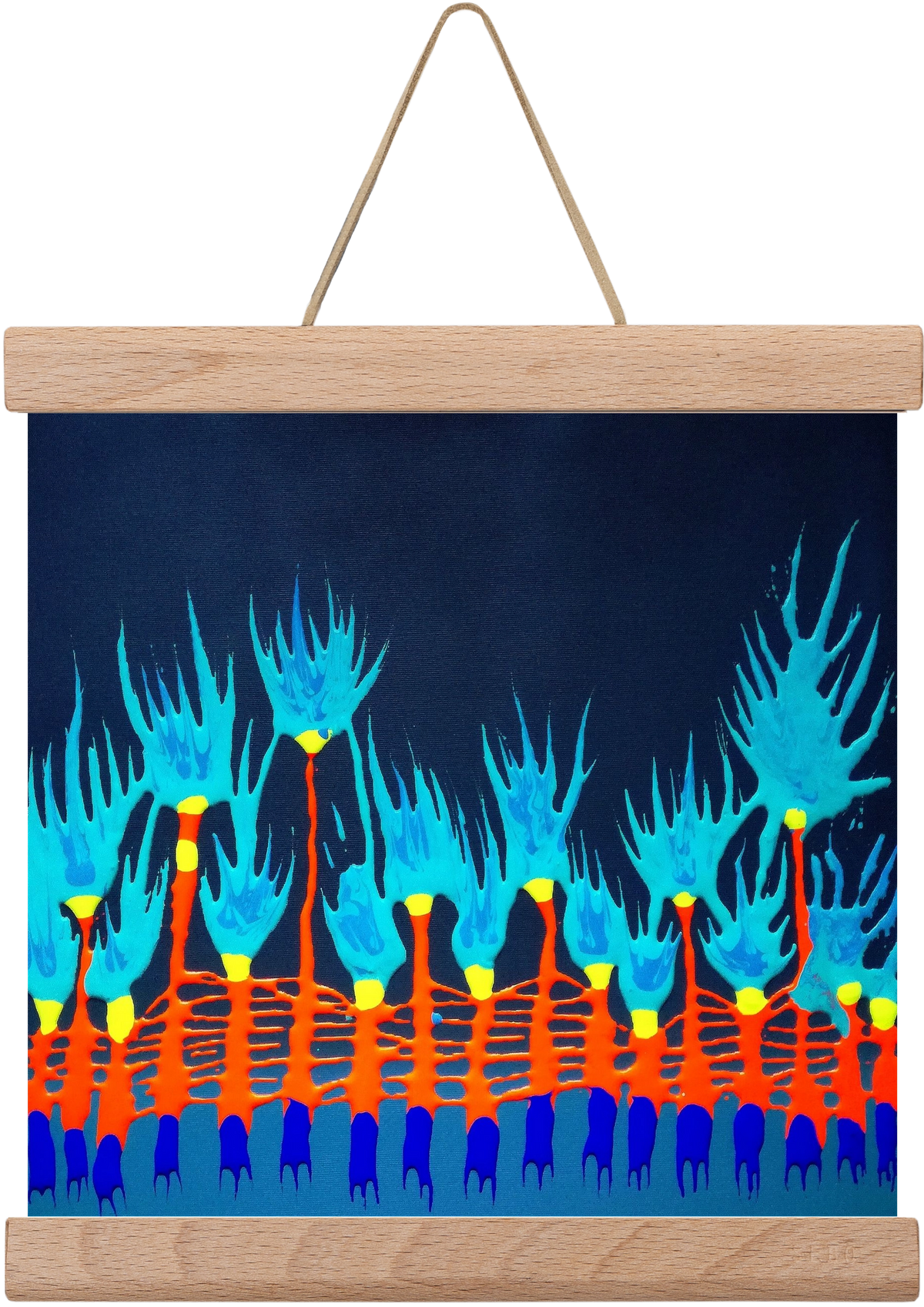 Nyitottnak lenni, 20x20 cm (20x20 cm), Tölgy akasztó