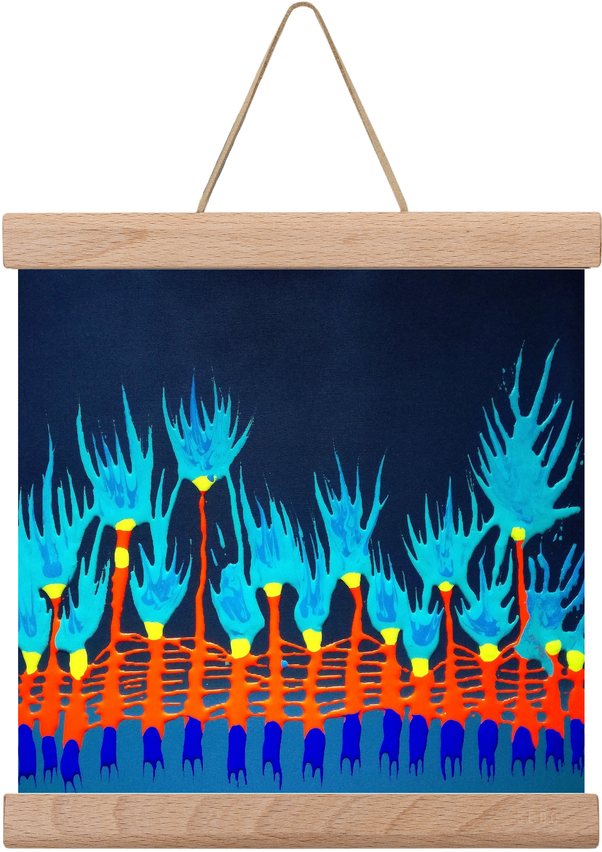 Nyitottnak lenni, 20x20 cm (20x20 cm), Tölgy akasztó