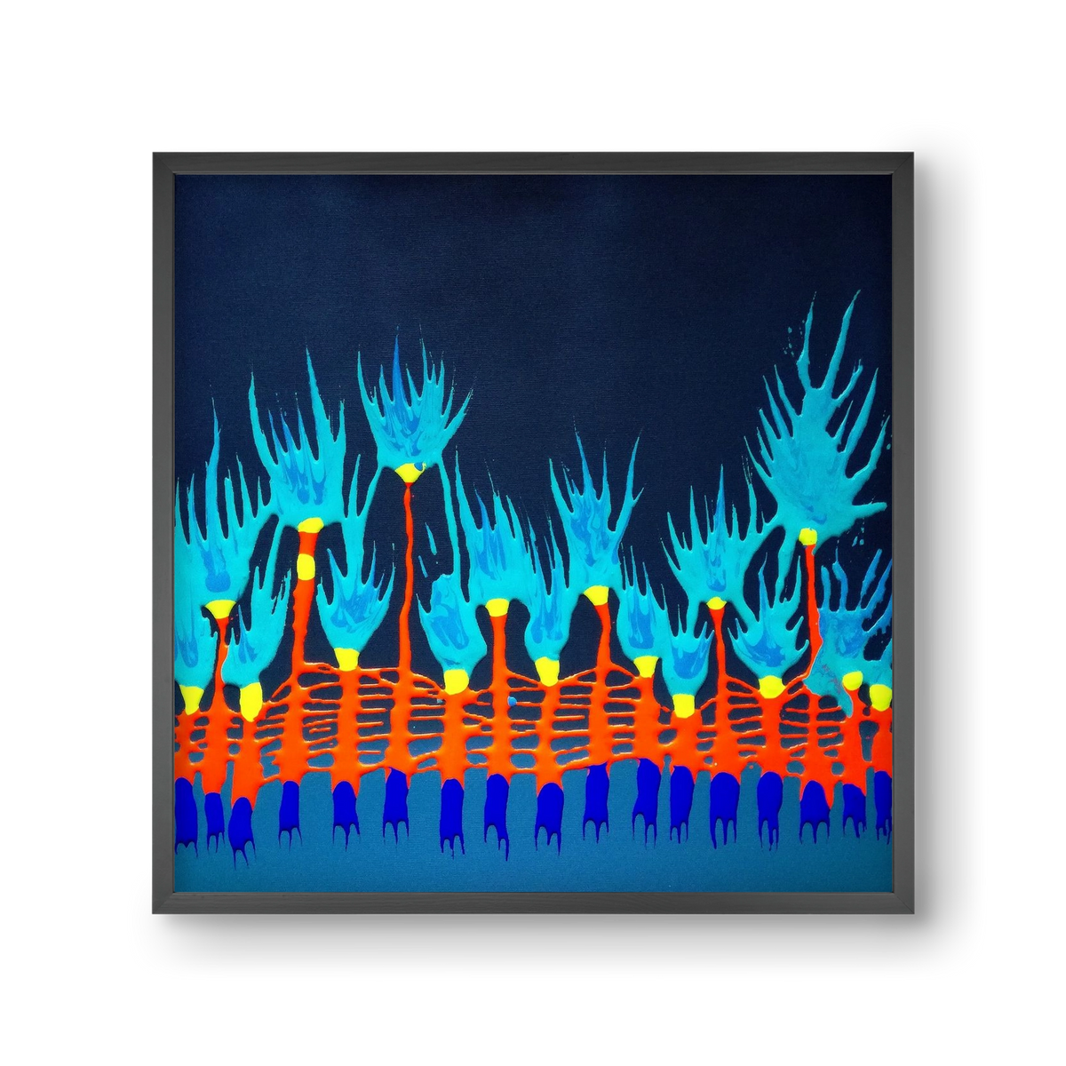 Nyitottnak lenni, 30x30 cm (30x30 cm), Fekete keret