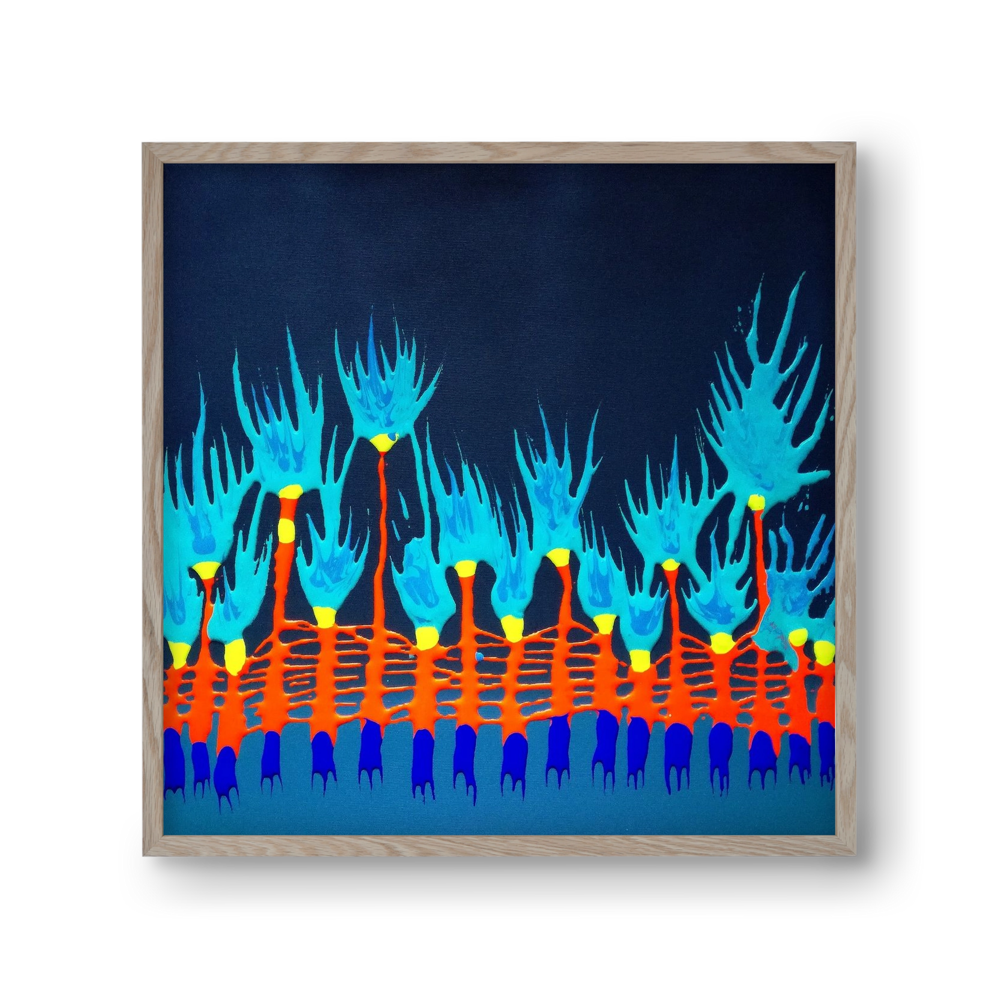 Nyitottnak lenni, 30x30 cm (30x30 cm), Tölgy keret