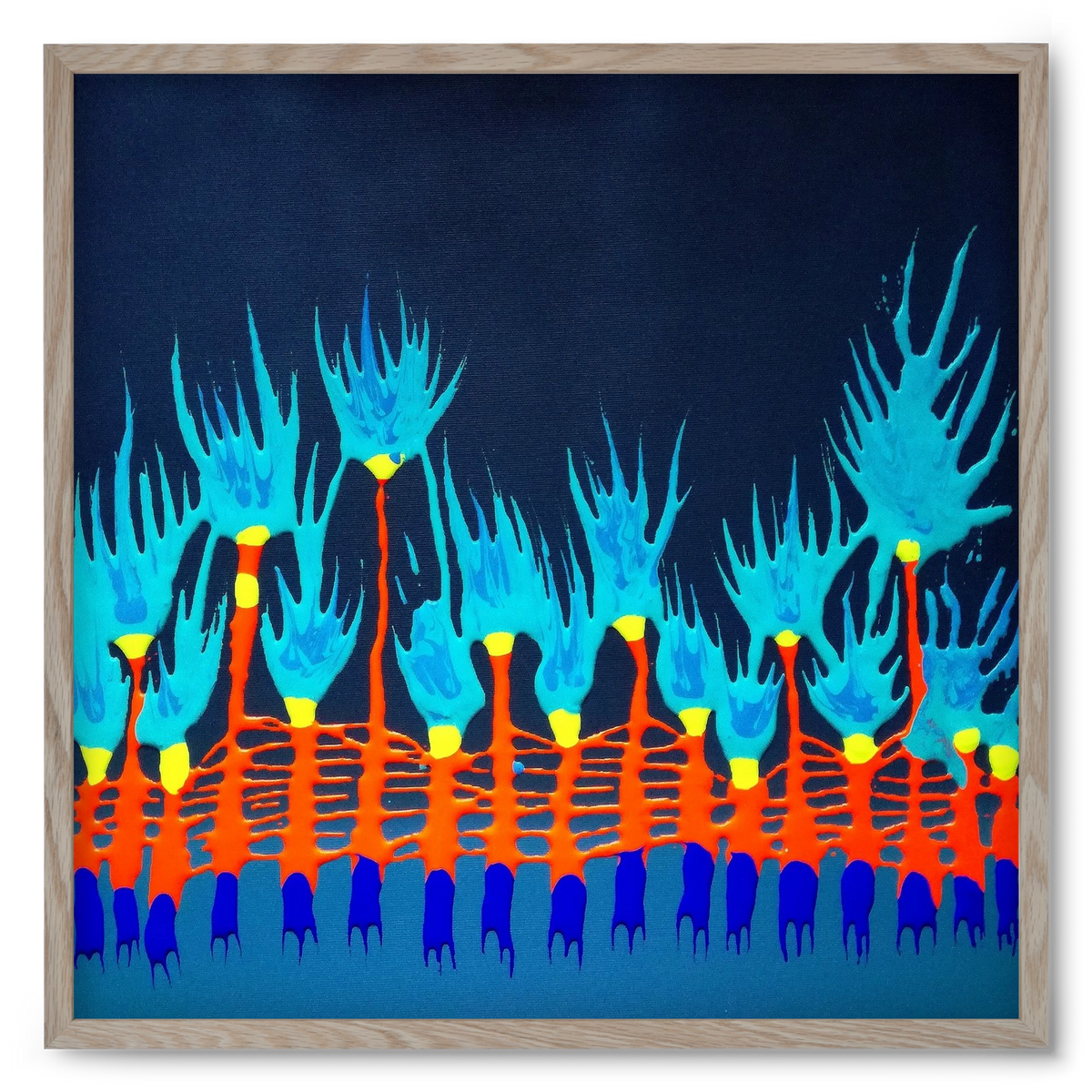 Nyitottnak lenni, 50x50 cm (50x50 cm), Tölgy keret