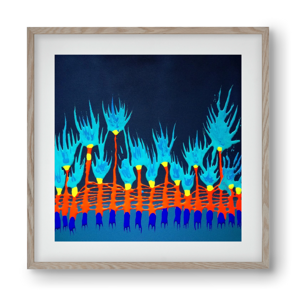 Nyitottnak lenni, 40x40 cm (30x30 cm), Tölgy keret, paszpartuval