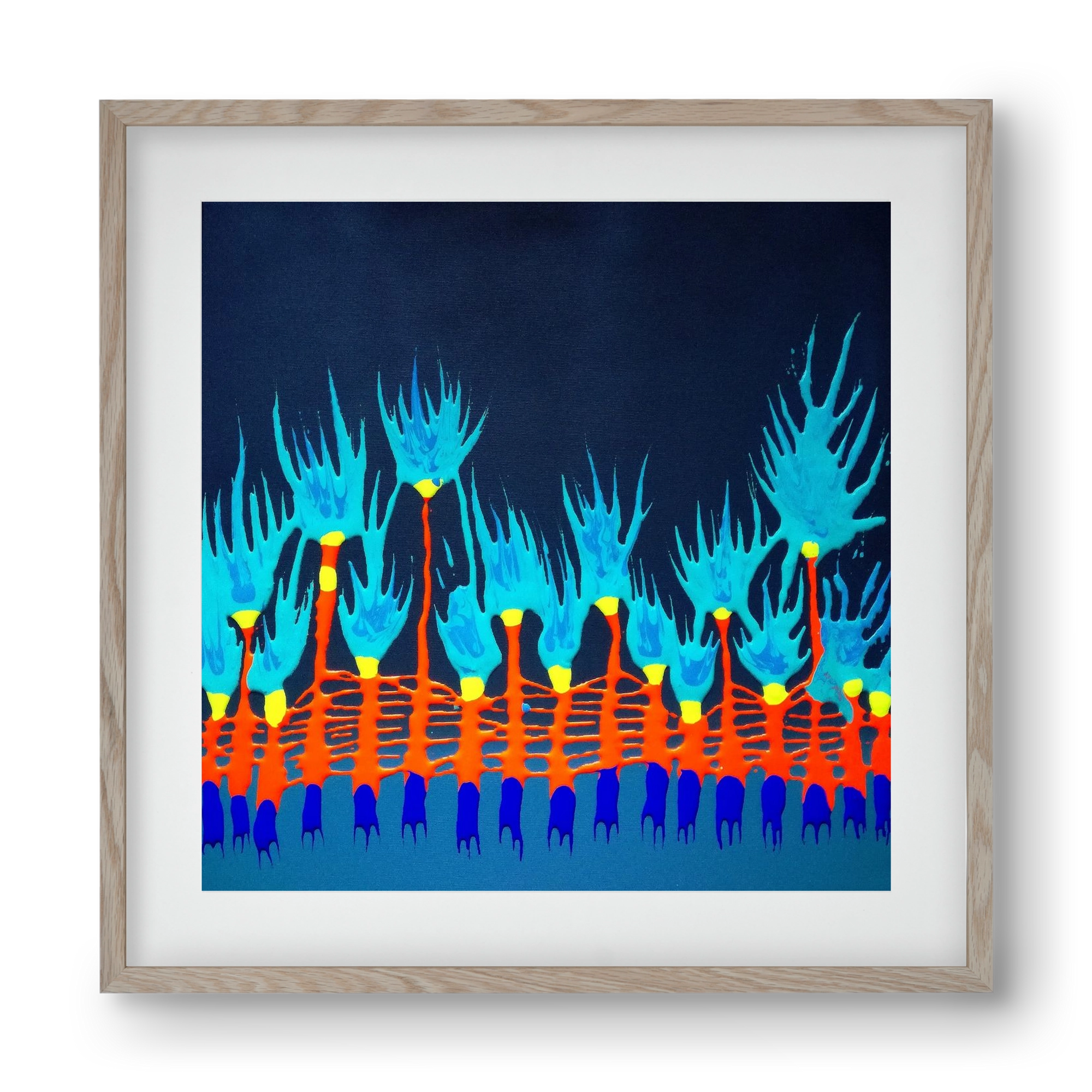 Nyitottnak lenni, 40x40 cm (30x30 cm), Tölgy keret, paszpartuval