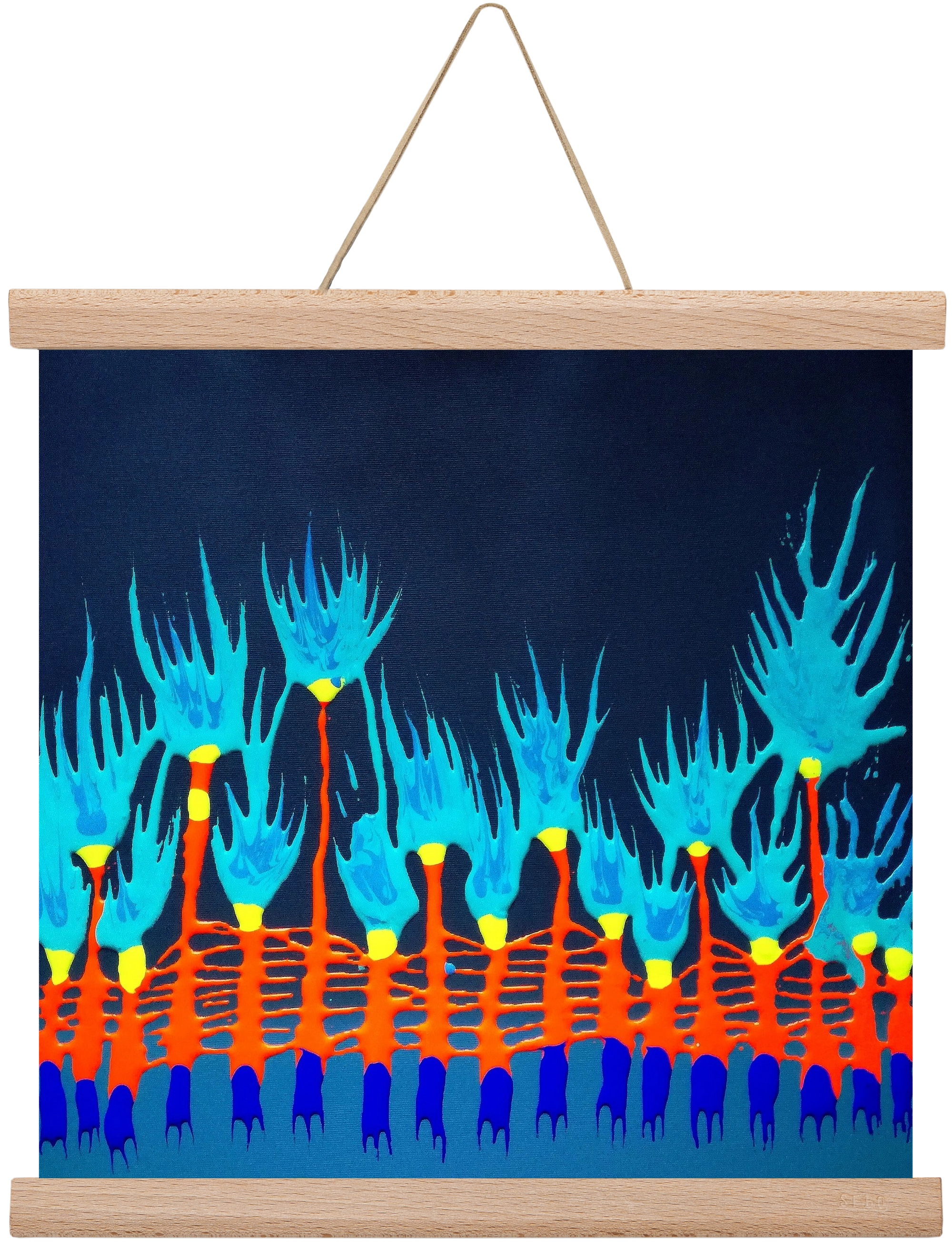 Nyitottnak lenni, 30x30 cm (30x30 cm), Tölgy akasztó