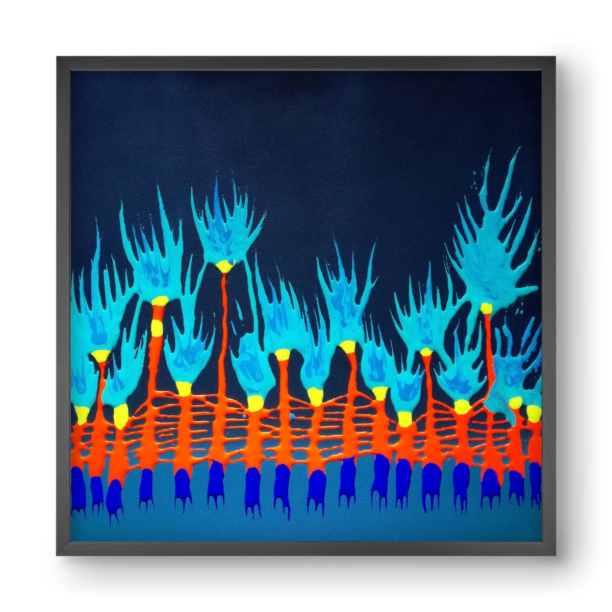 Nyitottnak lenni, 40x40 cm (40x40 cm), Fekete keret