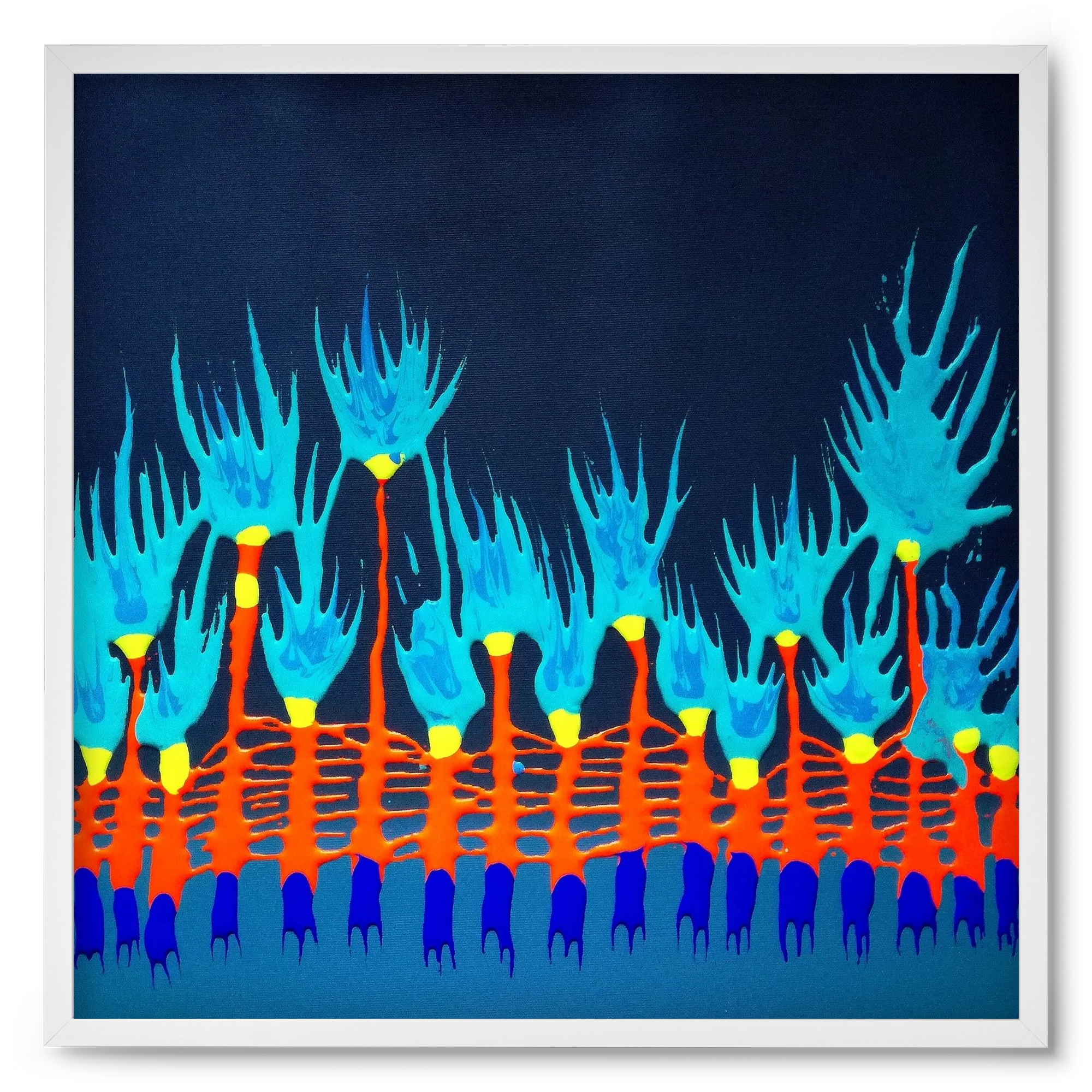 Nyitottnak lenni, 50x50 cm (50x50 cm), Fehér keret