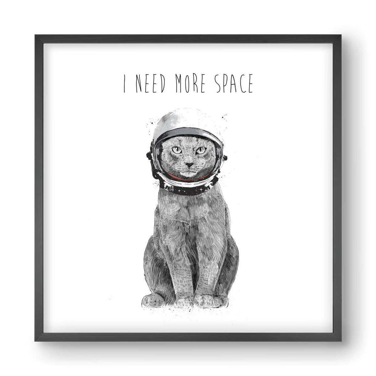 I need more space, 40x40 cm (40x40 cm), Fekete keret