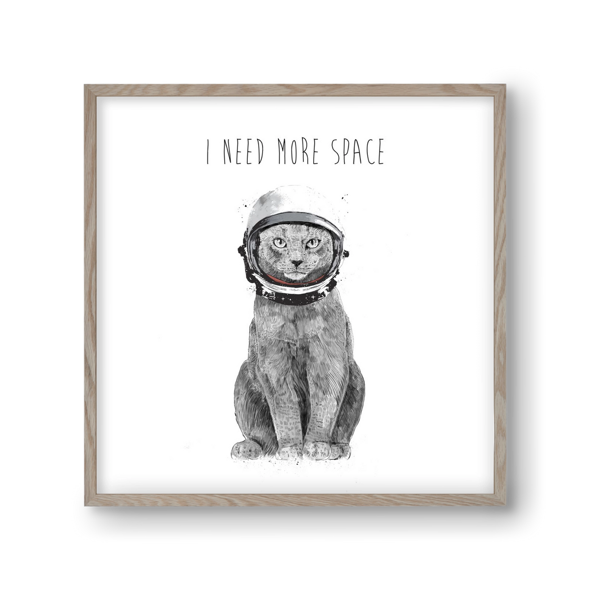 I need more space, 30x30 cm (30x30 cm), Tölgy keret