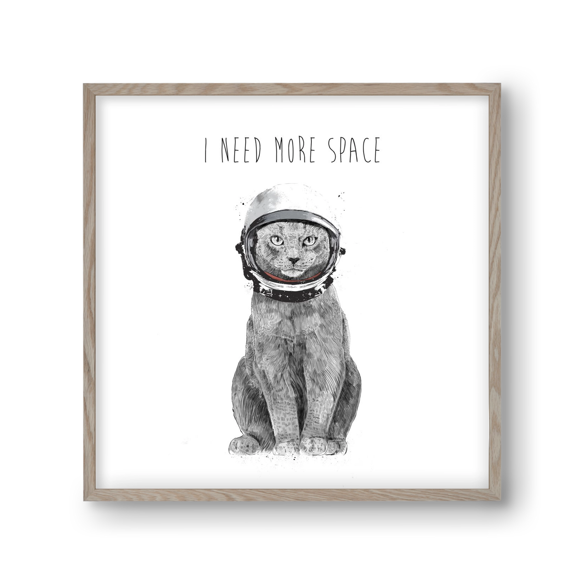 I need more space, 30x30 cm (30x30 cm), Tölgy keret