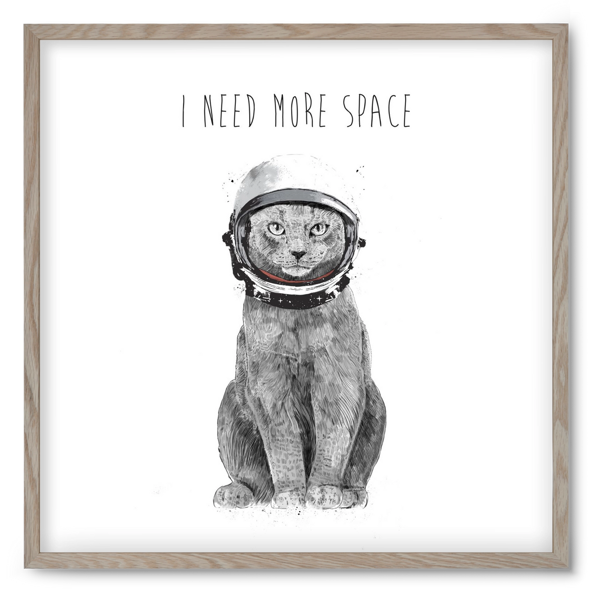 I need more space, 50x50 cm (50x50 cm), Tölgy keret