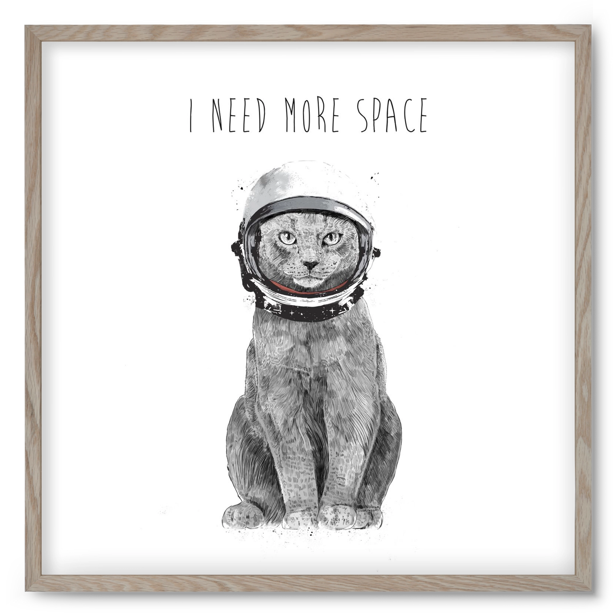 I need more space, 50x50 cm (50x50 cm), Tölgy keret