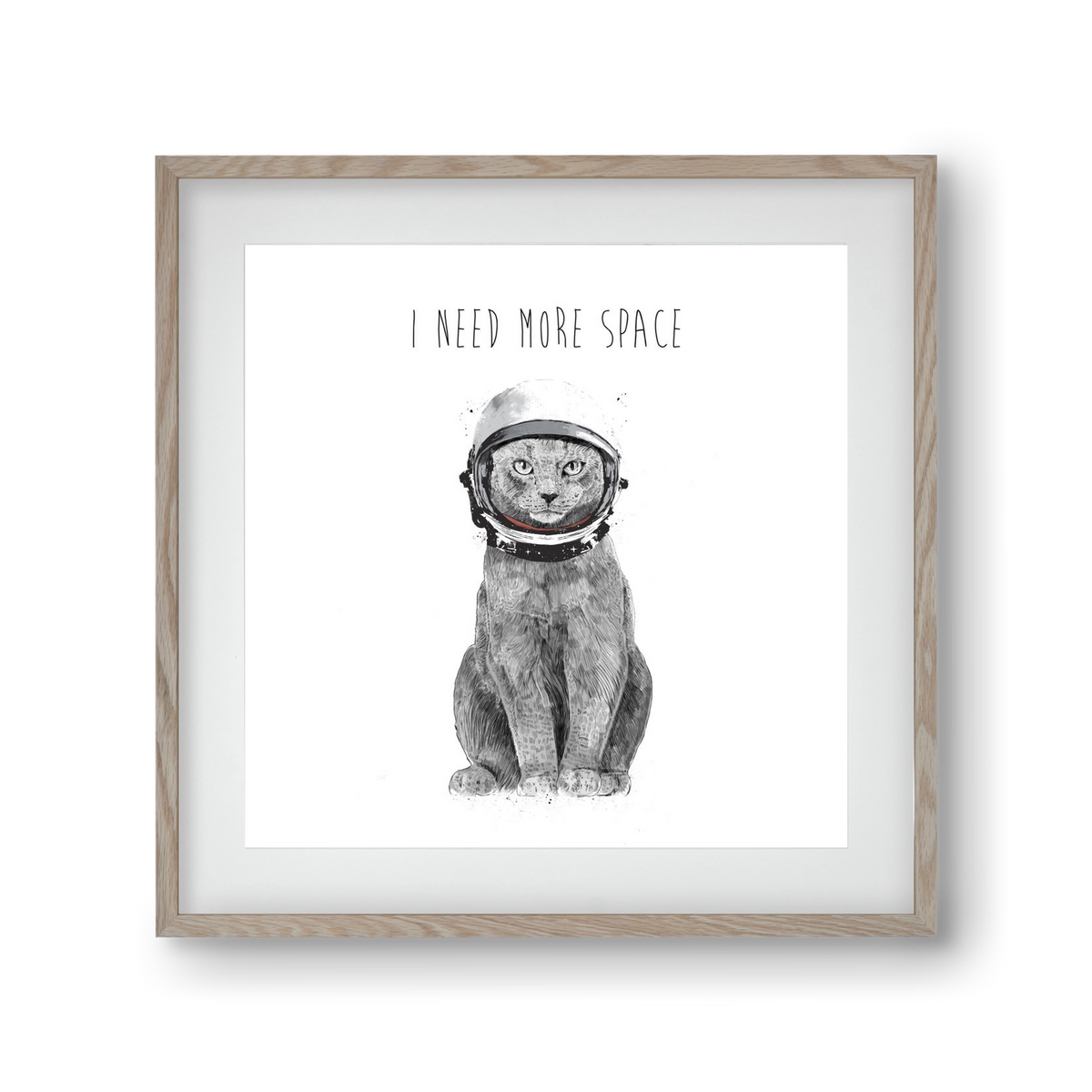 I need more space, 30x30 cm (20x20 cm), Tölgy keret, paszpartuval