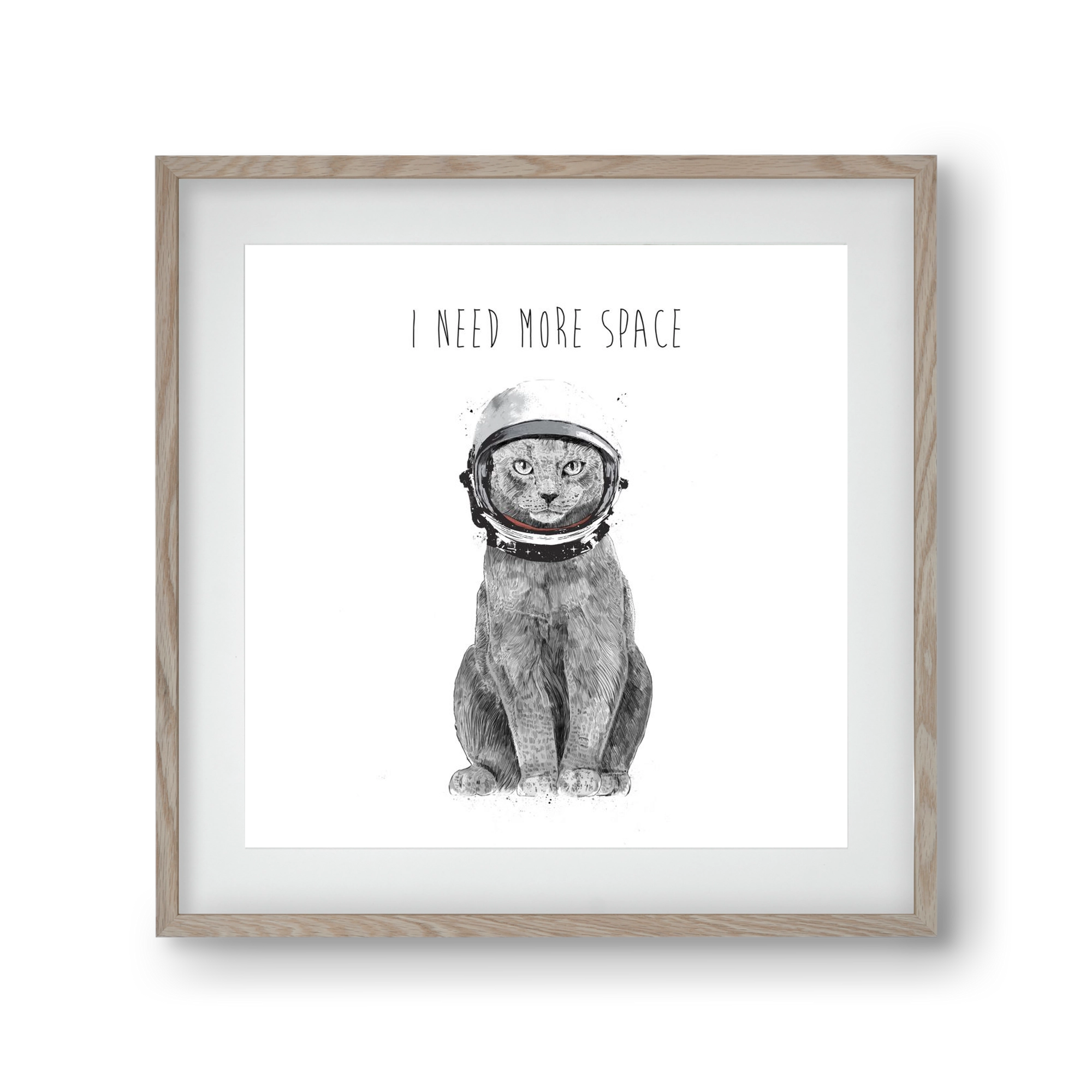 I need more space, 30x30 cm (20x20 cm), Tölgy keret, paszpartuval