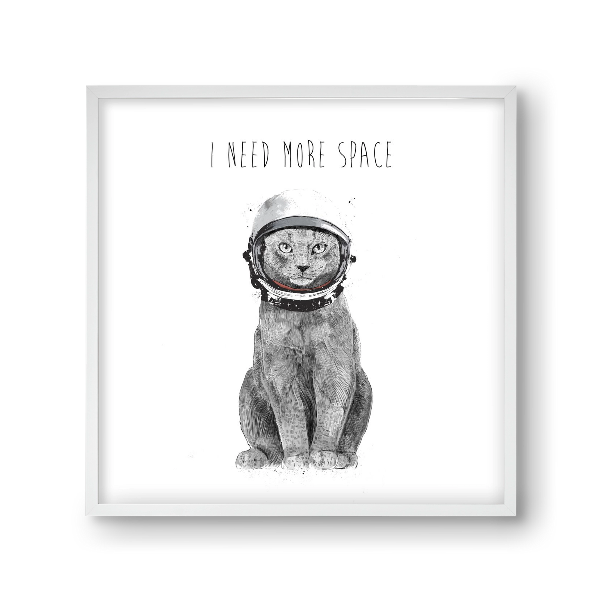 I need more space, 30x30 cm (30x30 cm), Fehér keret